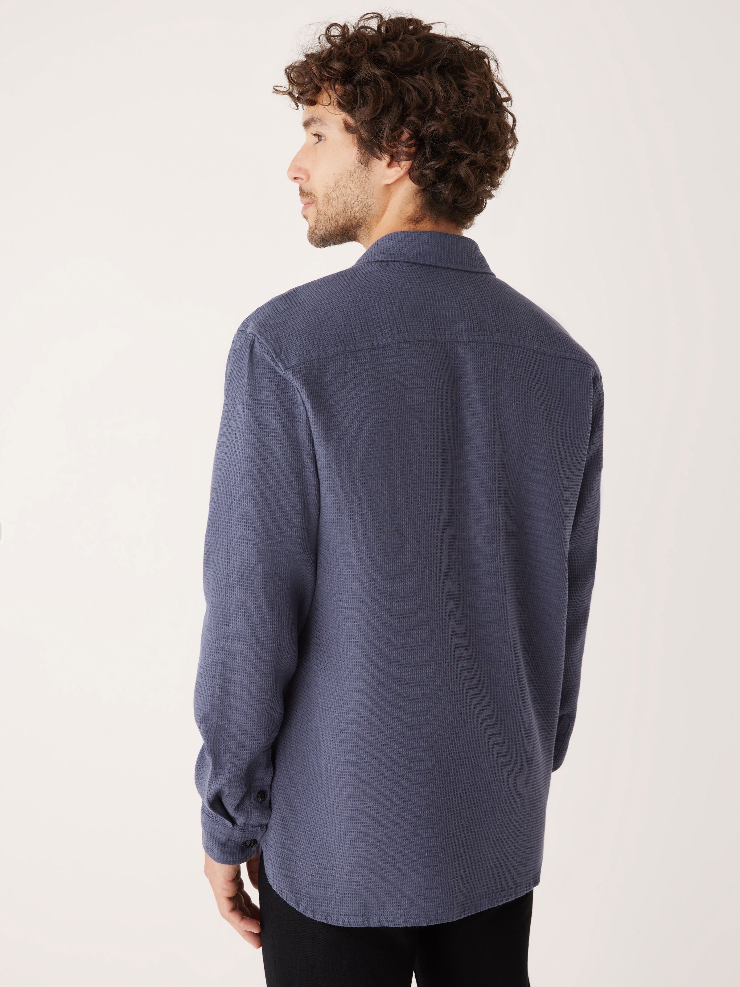 The Waffle Knit Shirt in Odyssey Grey sold by Frank & Oak product image thumbnail 3