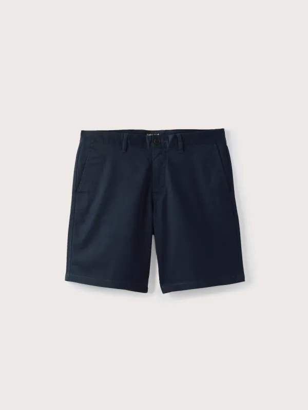 The Brunswick Chino Slim Fit 9in Short in Deep Blue sold by Frank & Oak