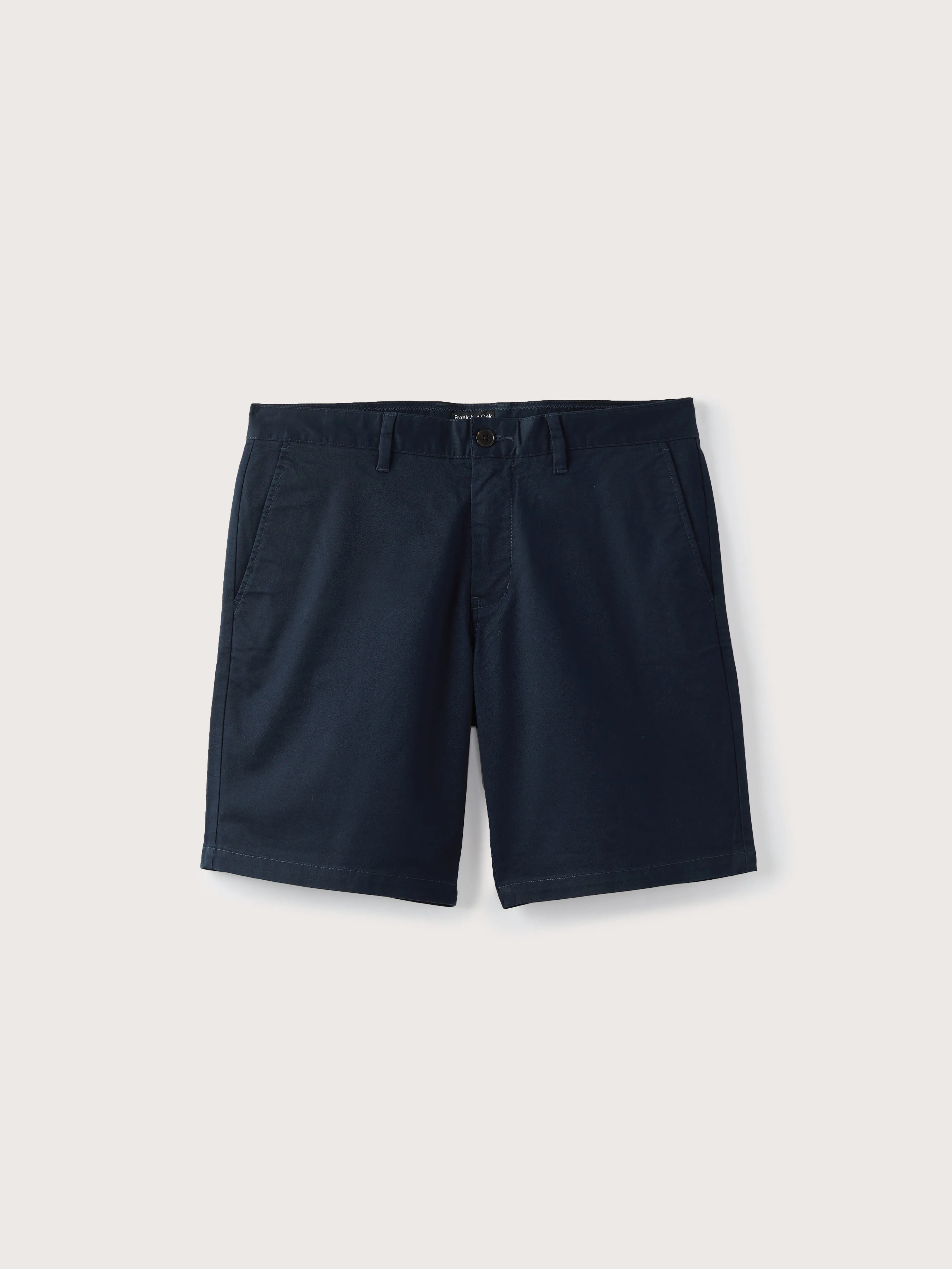 The Brunswick Chino Slim Fit 9in Short in Deep Blue sold by Frank & Oak