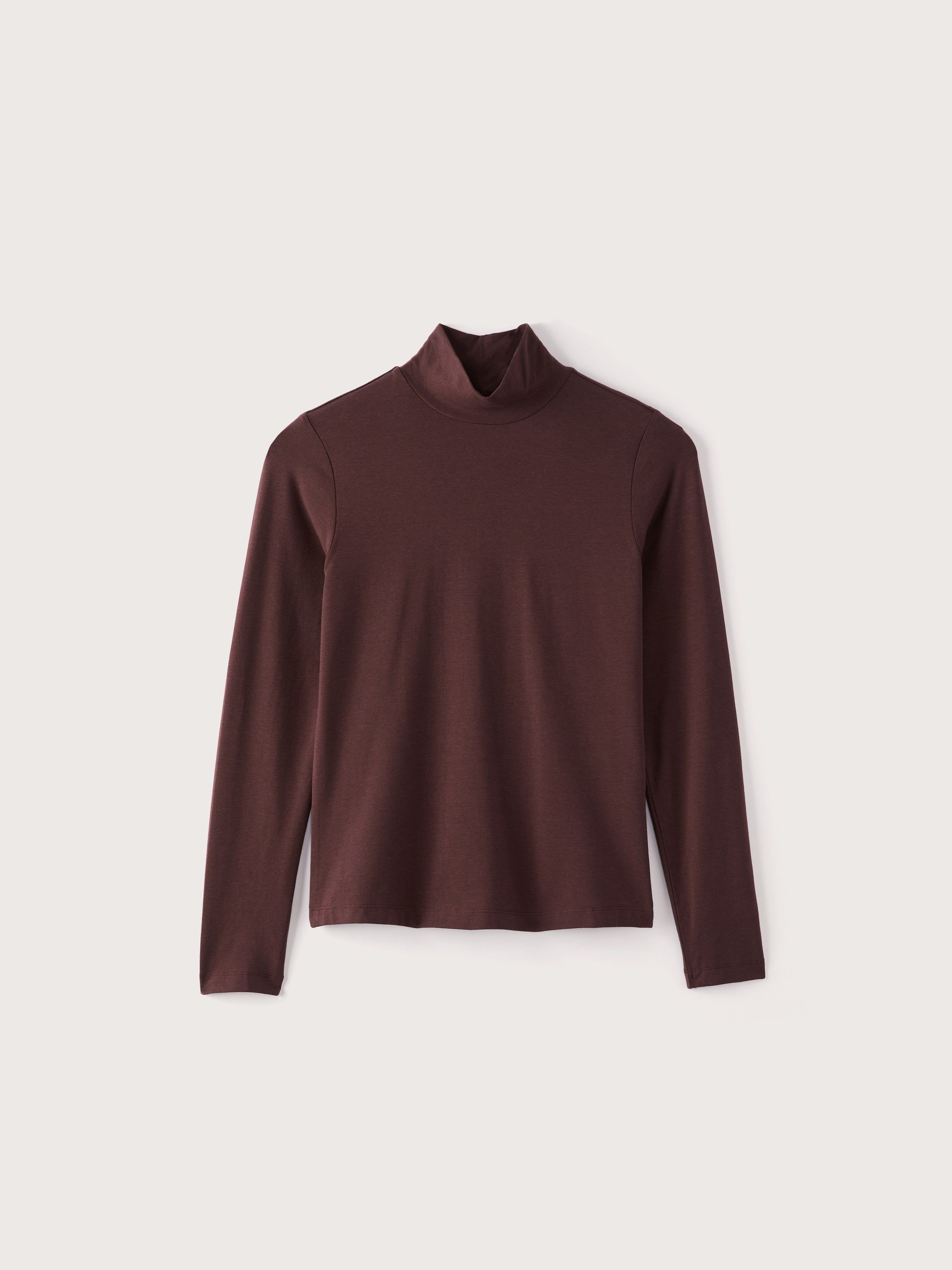 The Long Sleeve Mockneck in Fudge sold by Frank & Oak product image thumbnail 4