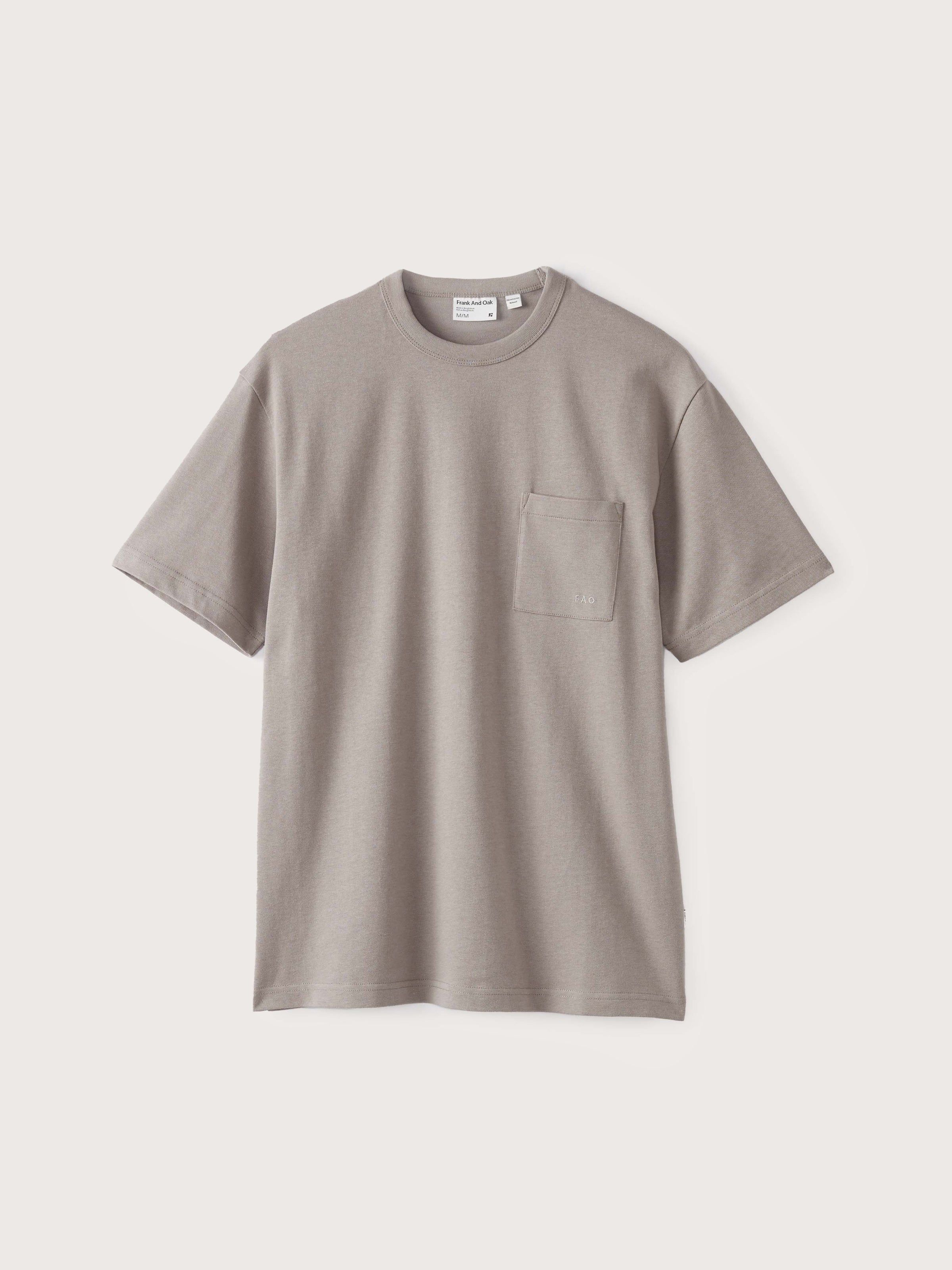 The Relaxed Pocket T-Shirt in Earl grey sold by Frank & Oak product image thumbnail 5