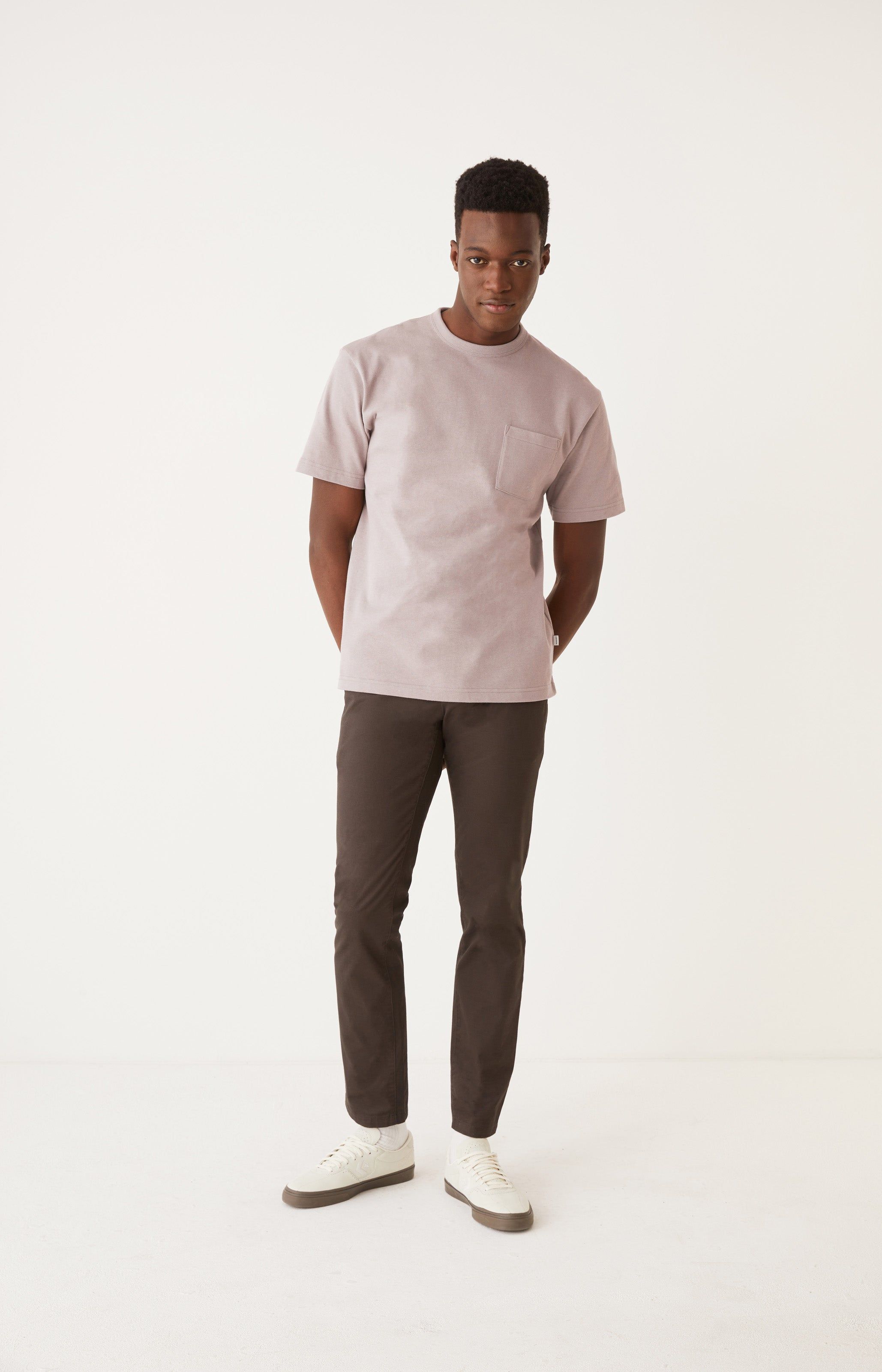 The Relaxed Pocket T-Shirt in Earl grey sold by Frank & Oak product image thumbnail 3