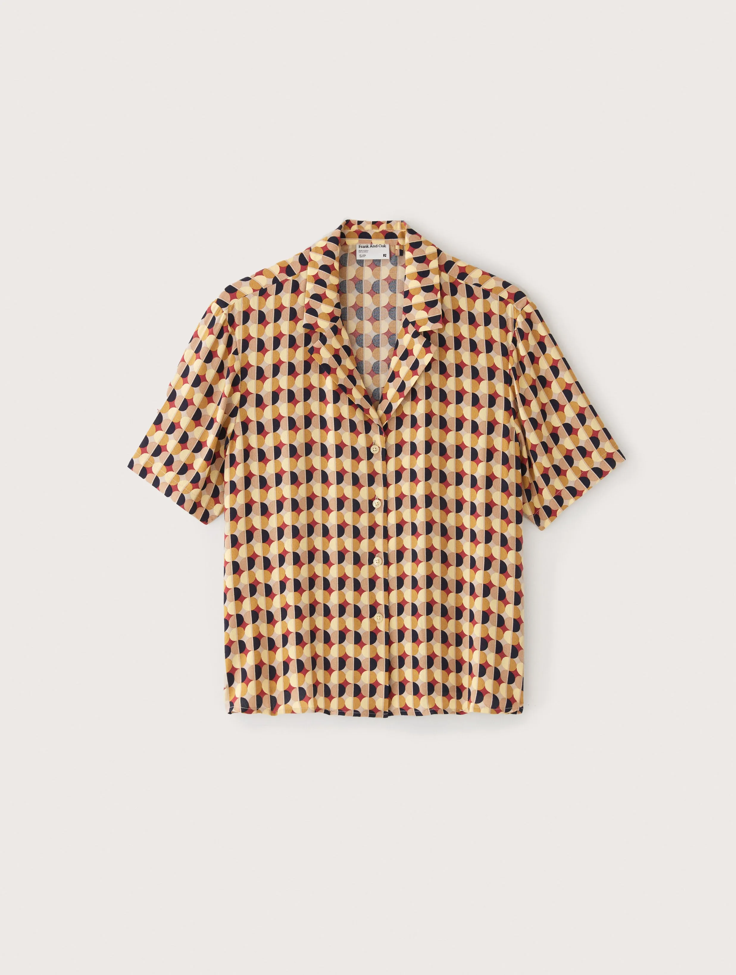 The Printed Camp Collar Blouse in Daisy sold by Frank & Oak product image thumbnail 5