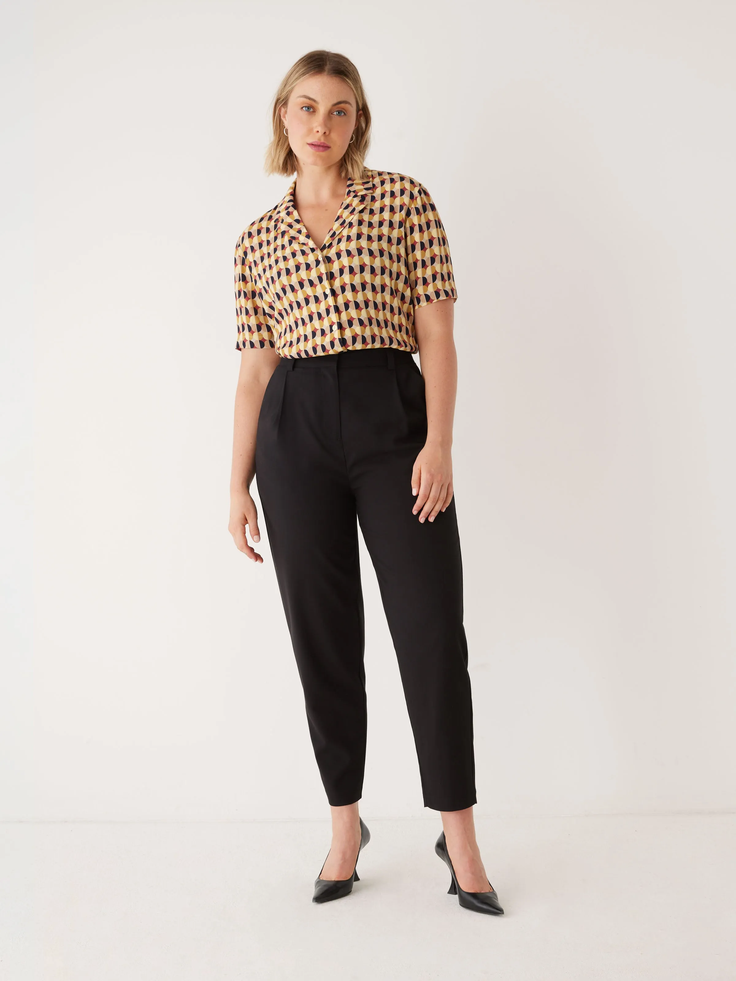 The Printed Camp Collar Blouse in Daisy sold by Frank & Oak product image thumbnail 2