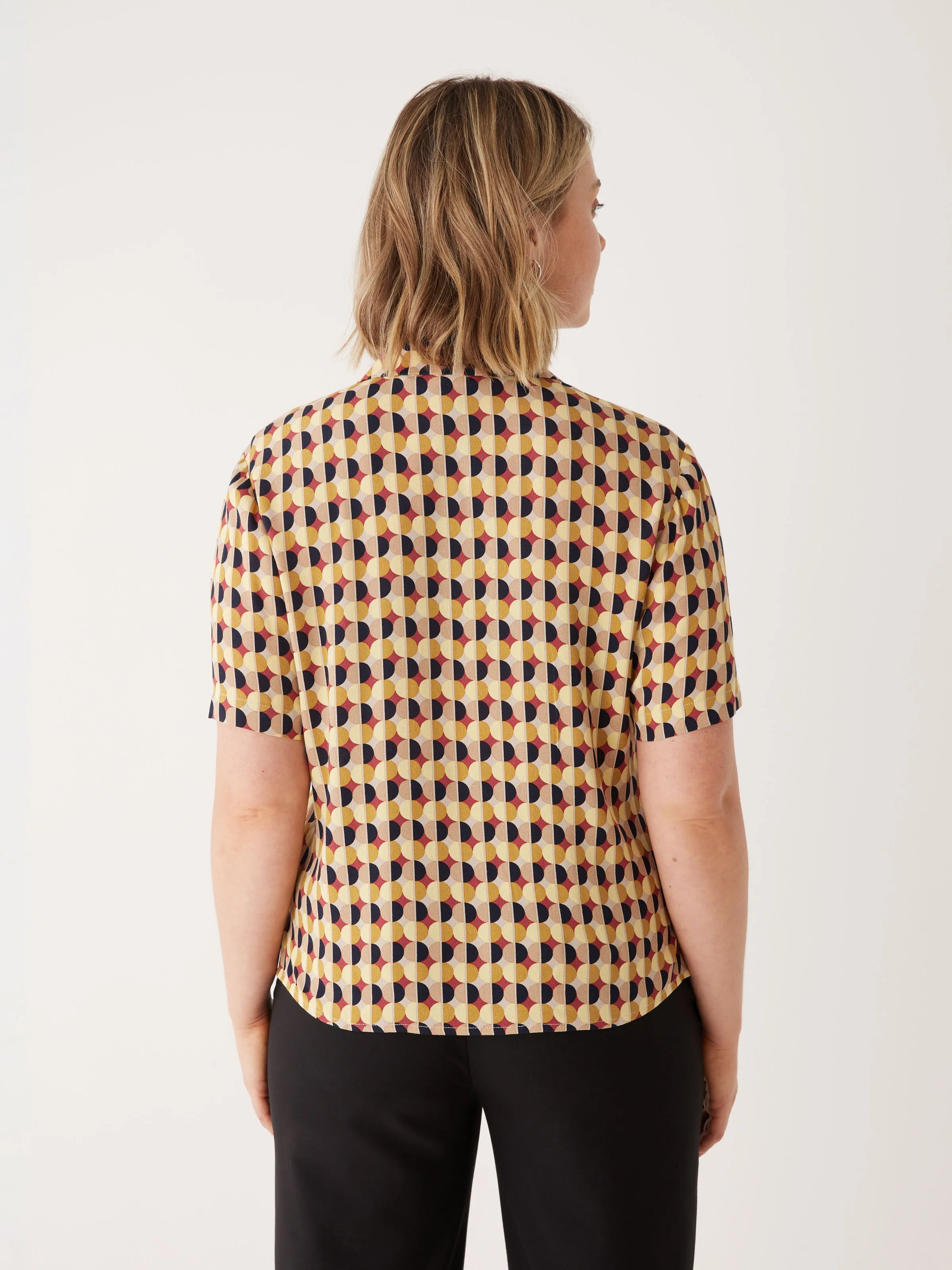 The Printed Camp Collar Blouse in Daisy sold by Frank & Oak product image thumbnail 3