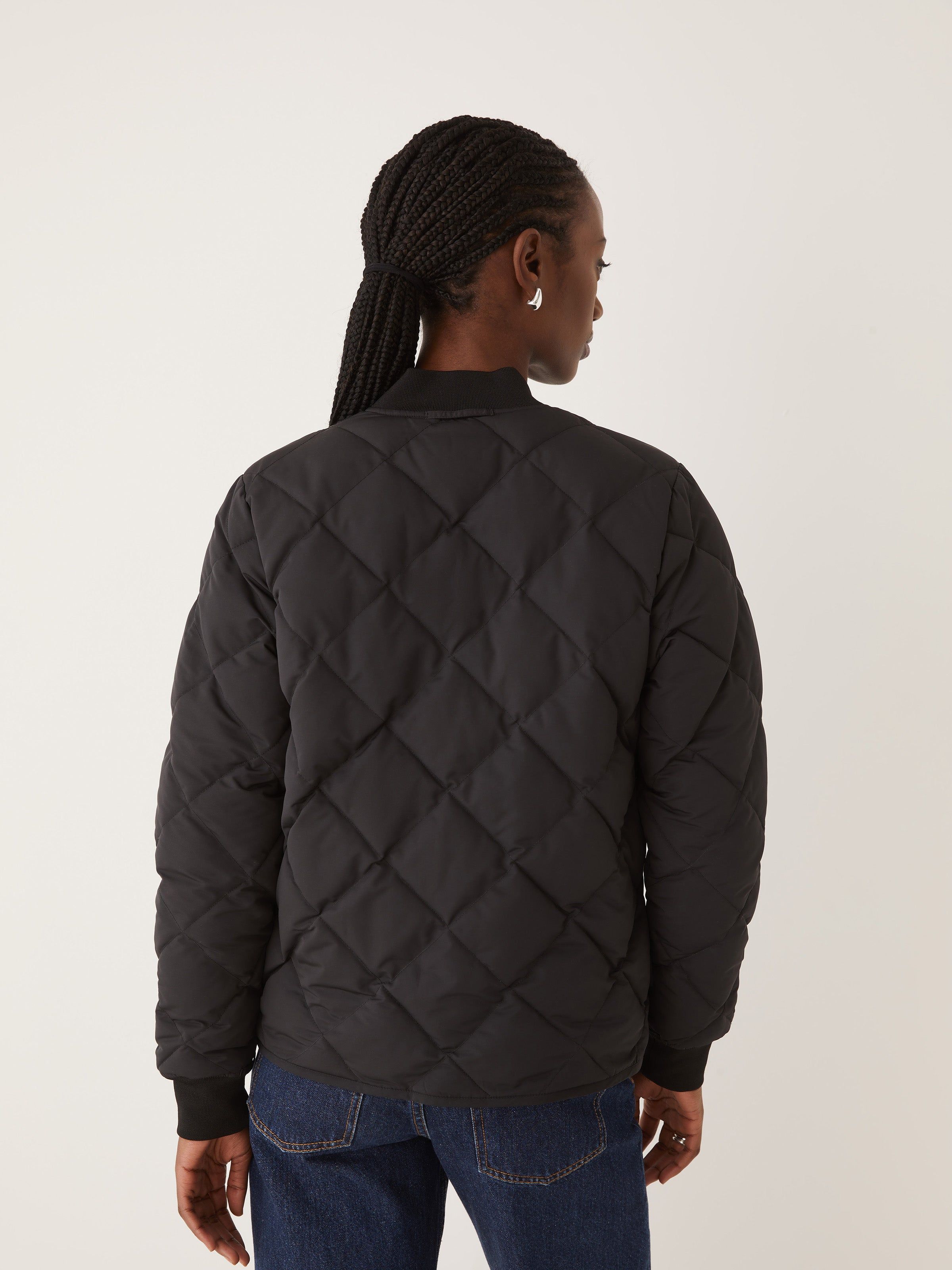 The Skyline Reversible Bomber in Black sold by Frank & Oak product image thumbnail 5