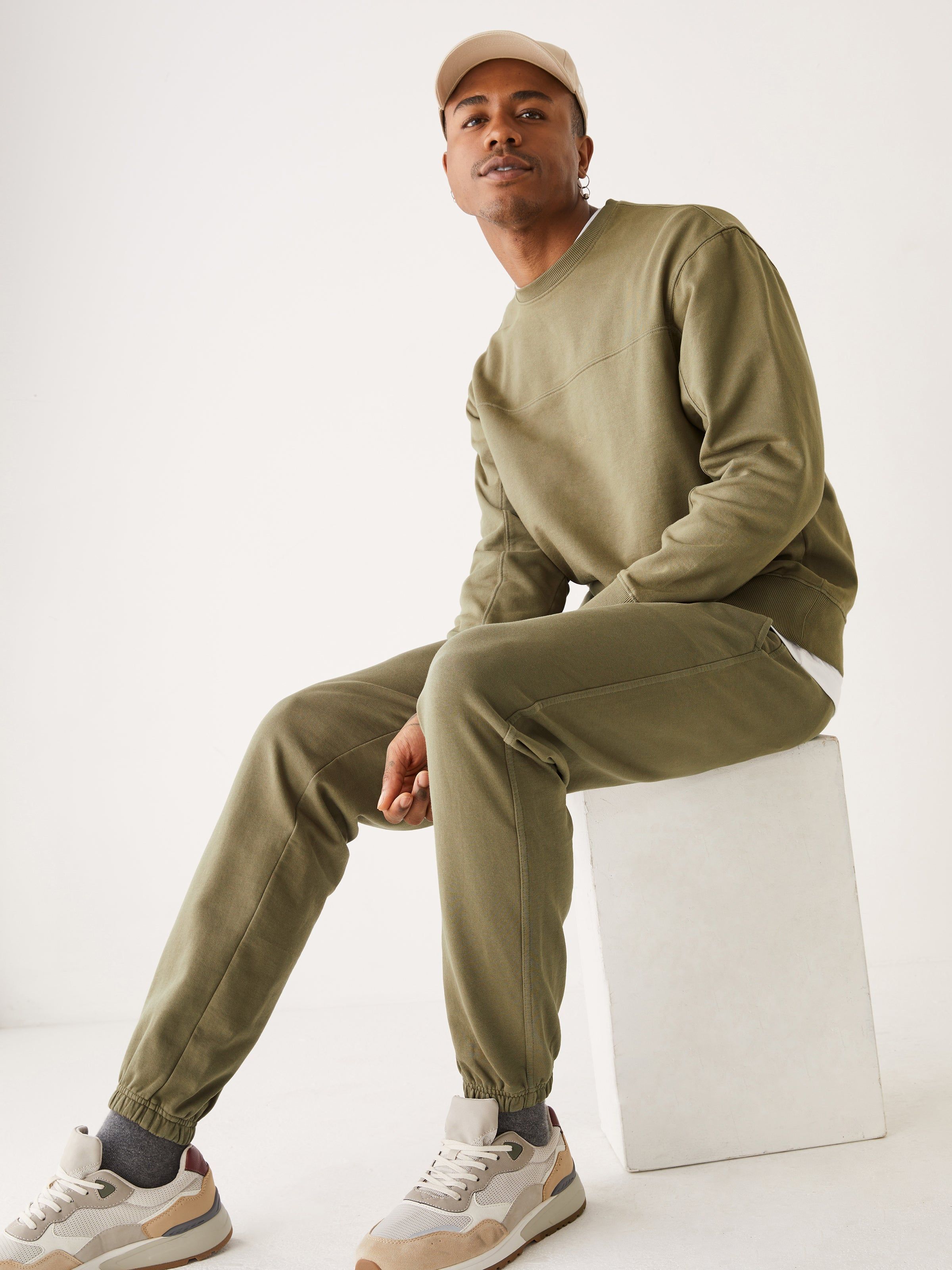 The Washed Jogger in Dark Olive sold by Frank & Oak product image thumbnail 3