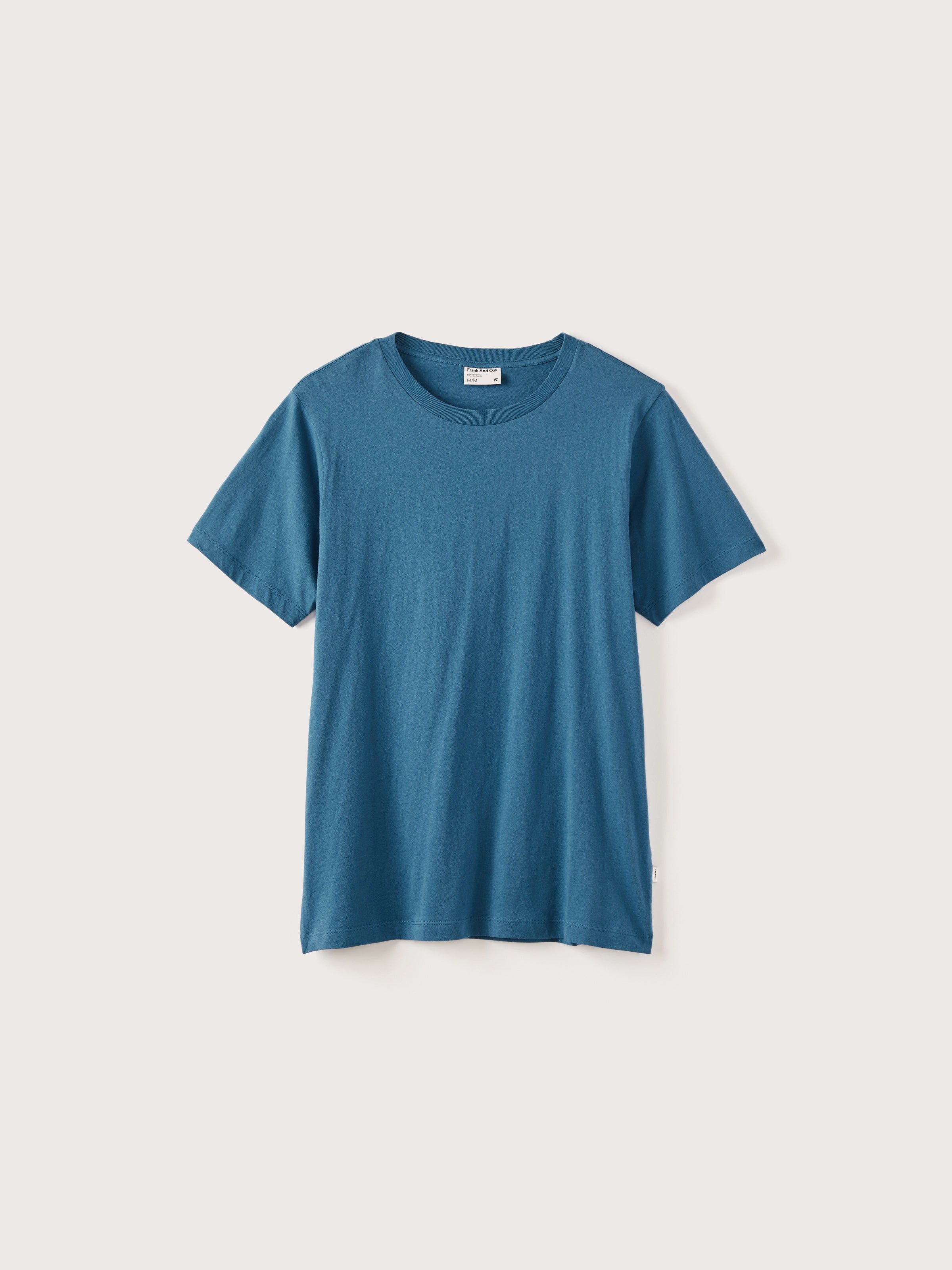 The Slim Fit Essential T-Shirt in Dark Blue sold by Frank & Oak product image thumbnail 5