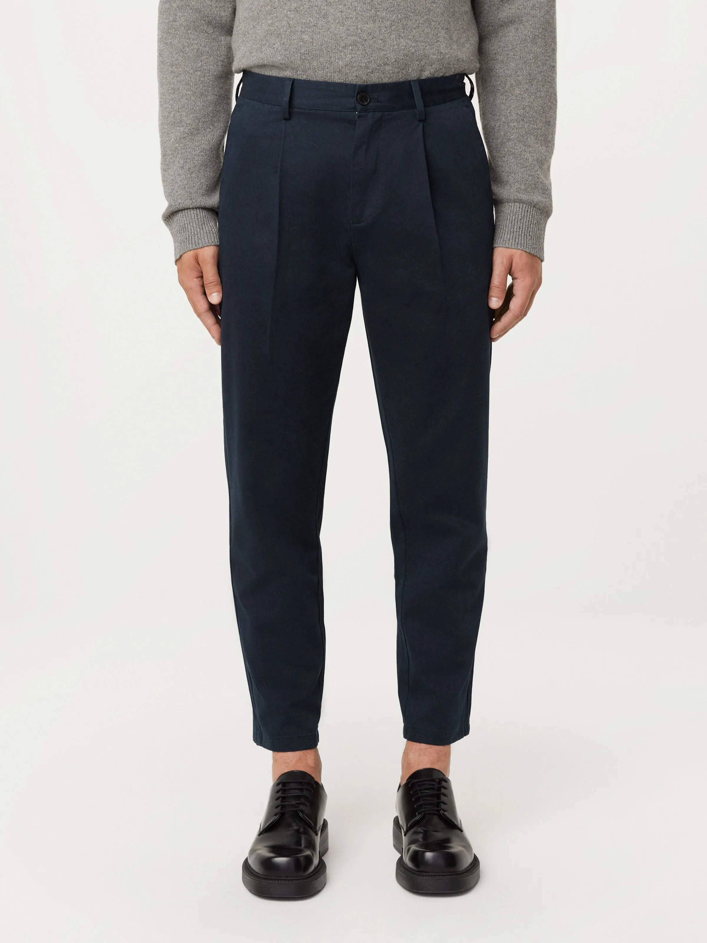 The Jamie Pleated Chino Pant in Deep Blue sold by Frank & Oak product image thumbnail 3