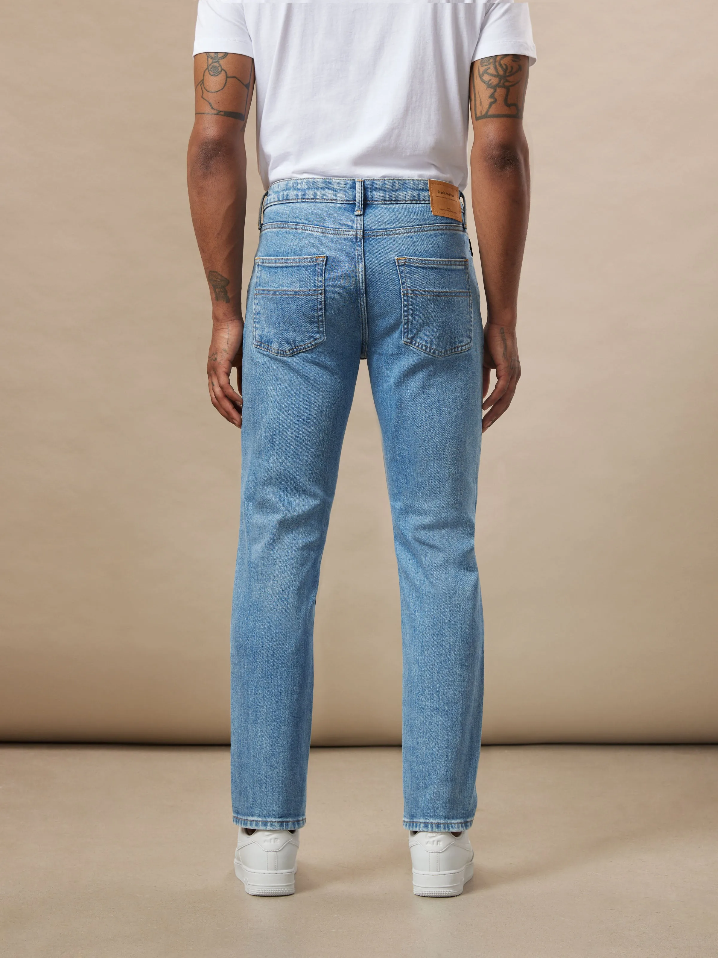 The Adam Slim Fit Jean in Light Blue sold by Frank & Oak product image thumbnail 4