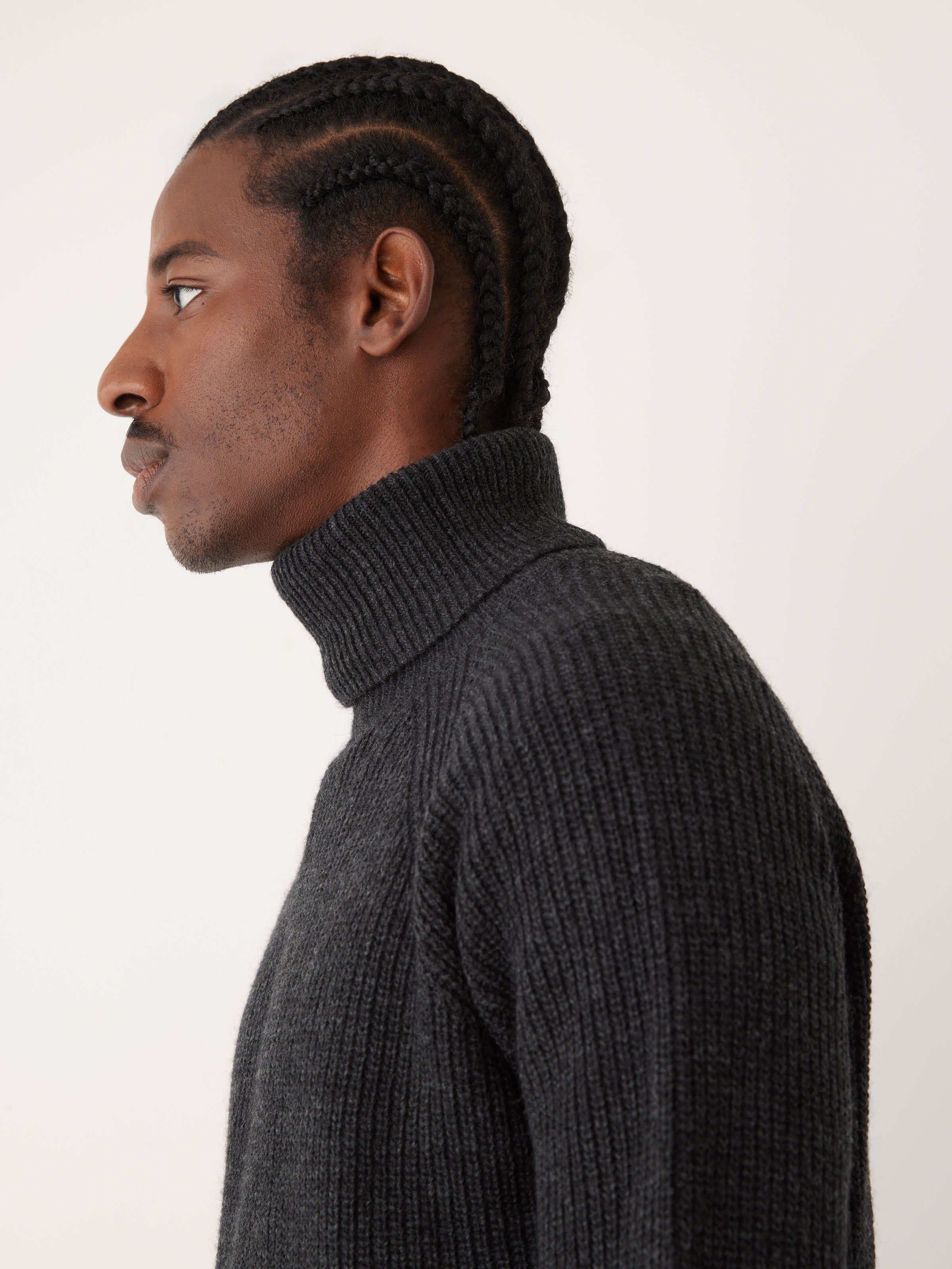The Turtleneck Sweater in Shadow Black sold by Frank & Oak product image thumbnail 5