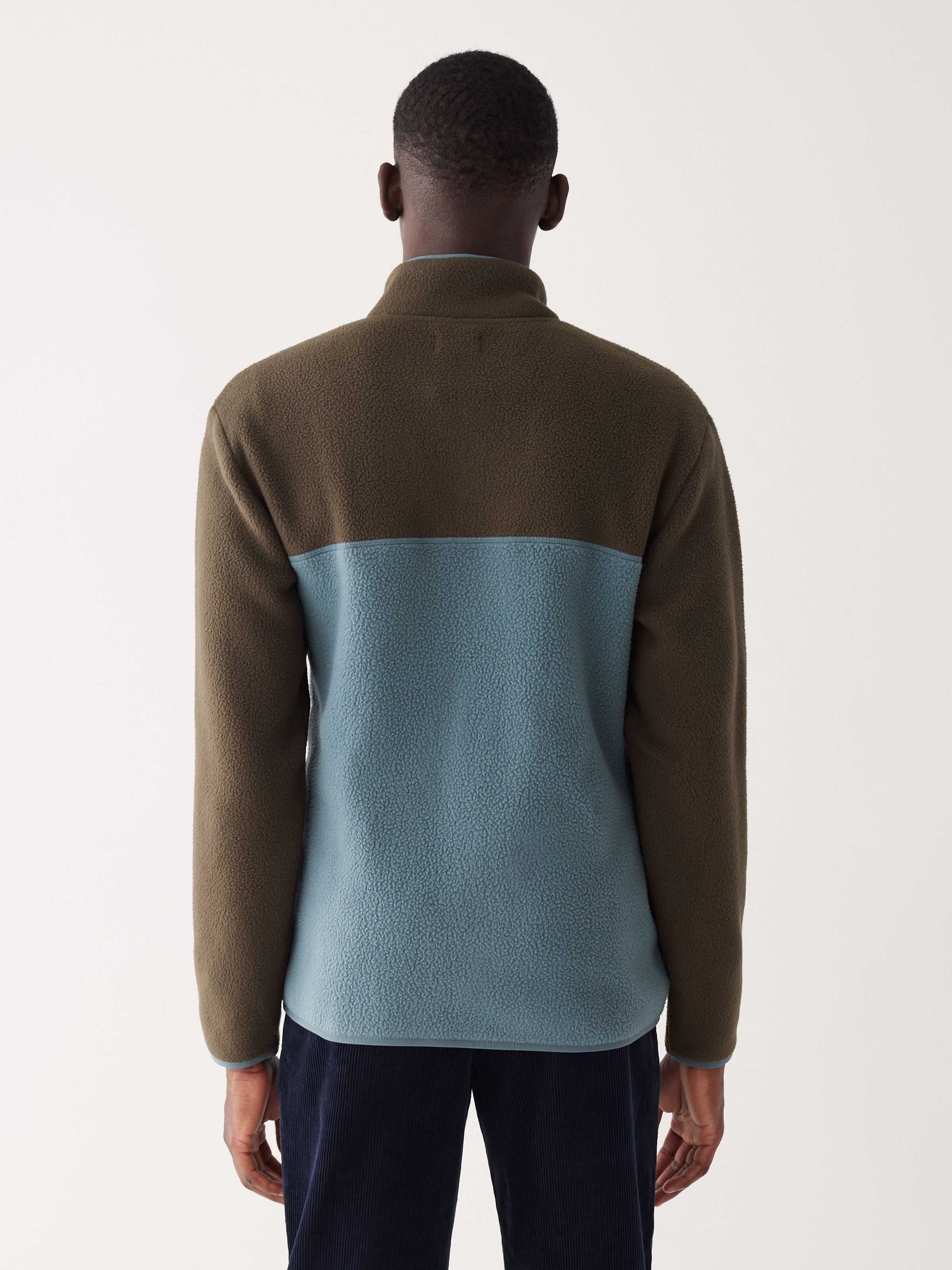 The Axis Colour Block Pullover in Storm Blue sold by Frank & Oak product image thumbnail 3