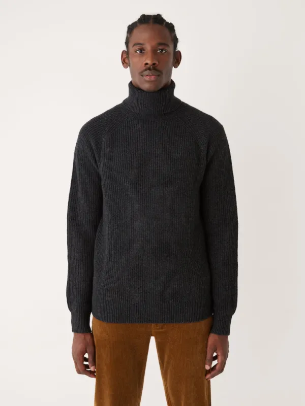 The Turtleneck Sweater in Shadow Black sold by Frank & Oak