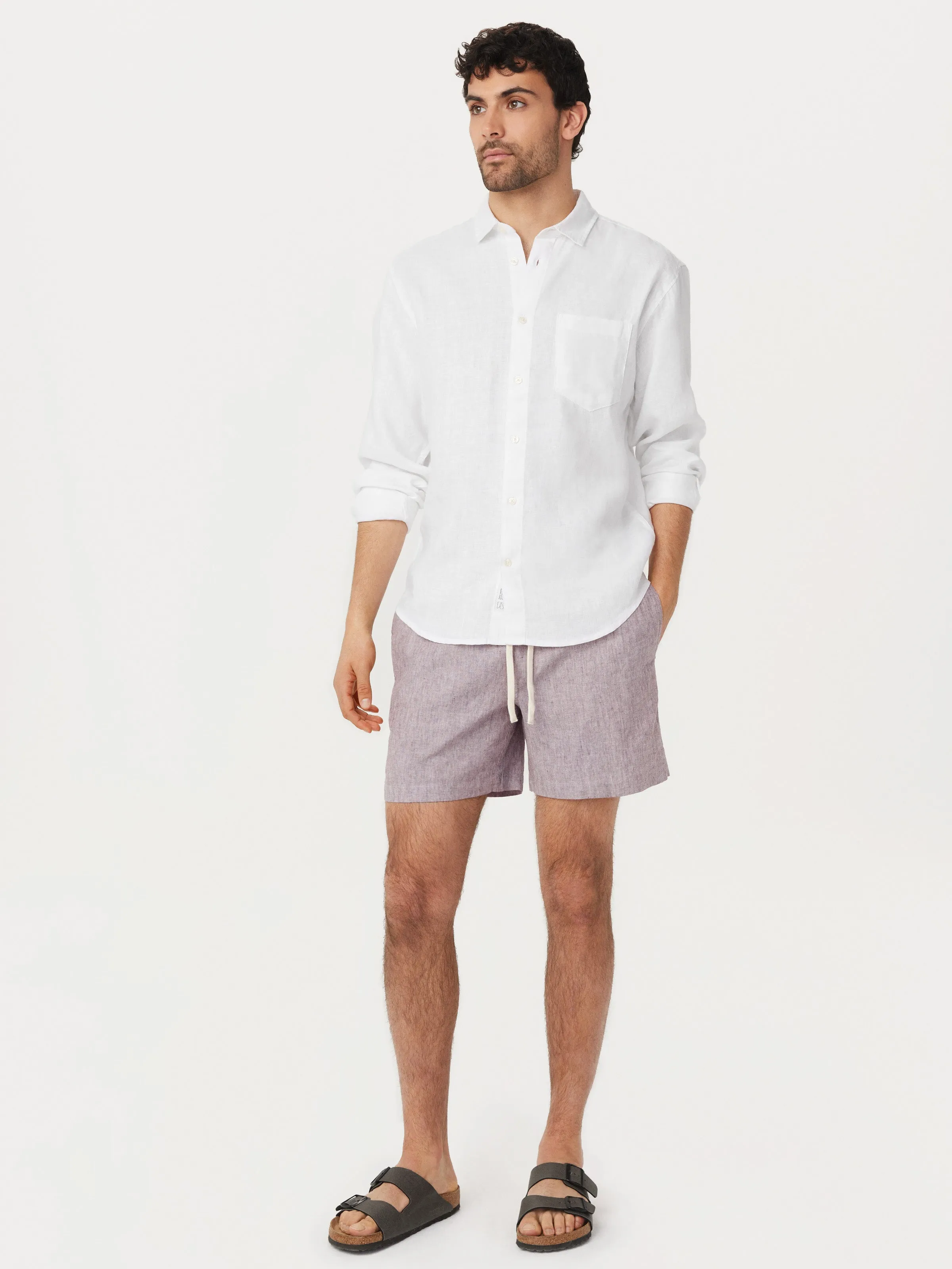 The Linen Shirt in Bright White sold by Frank & Oak product image thumbnail 3