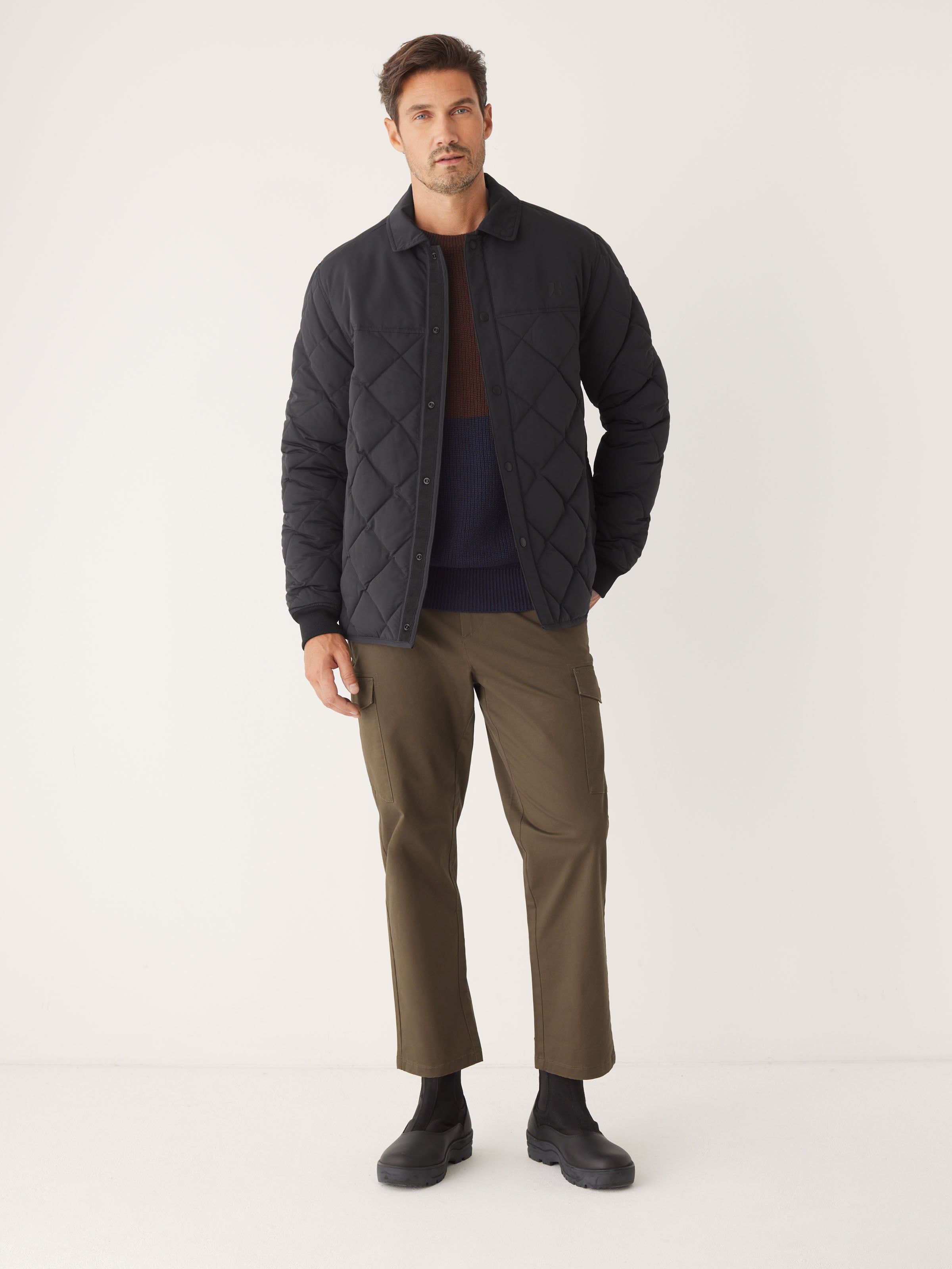 The Skyline Point Collar Jacket in Black sold by Frank & Oak product image thumbnail 2