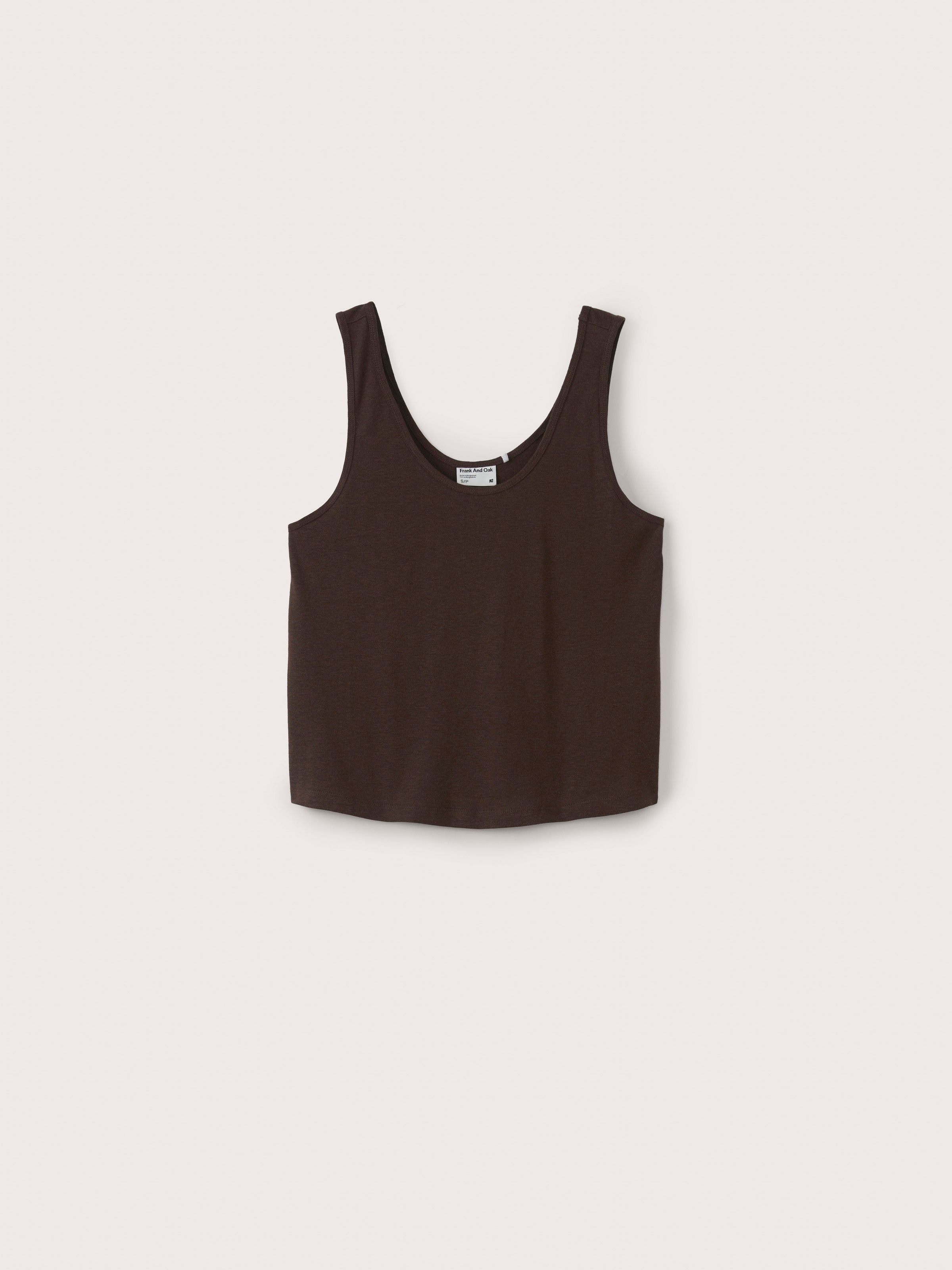 The U-Neck Tank Top in Dark Brown sold by Frank & Oak product image thumbnail 6