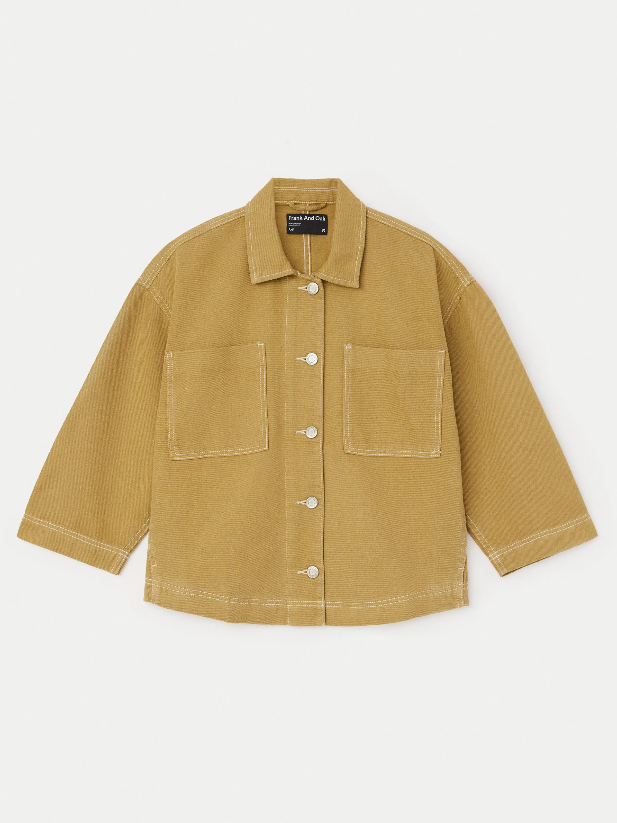 The Utility Overpiece Jacket in Golden Beige sold by Frank & Oak product image thumbnail 5