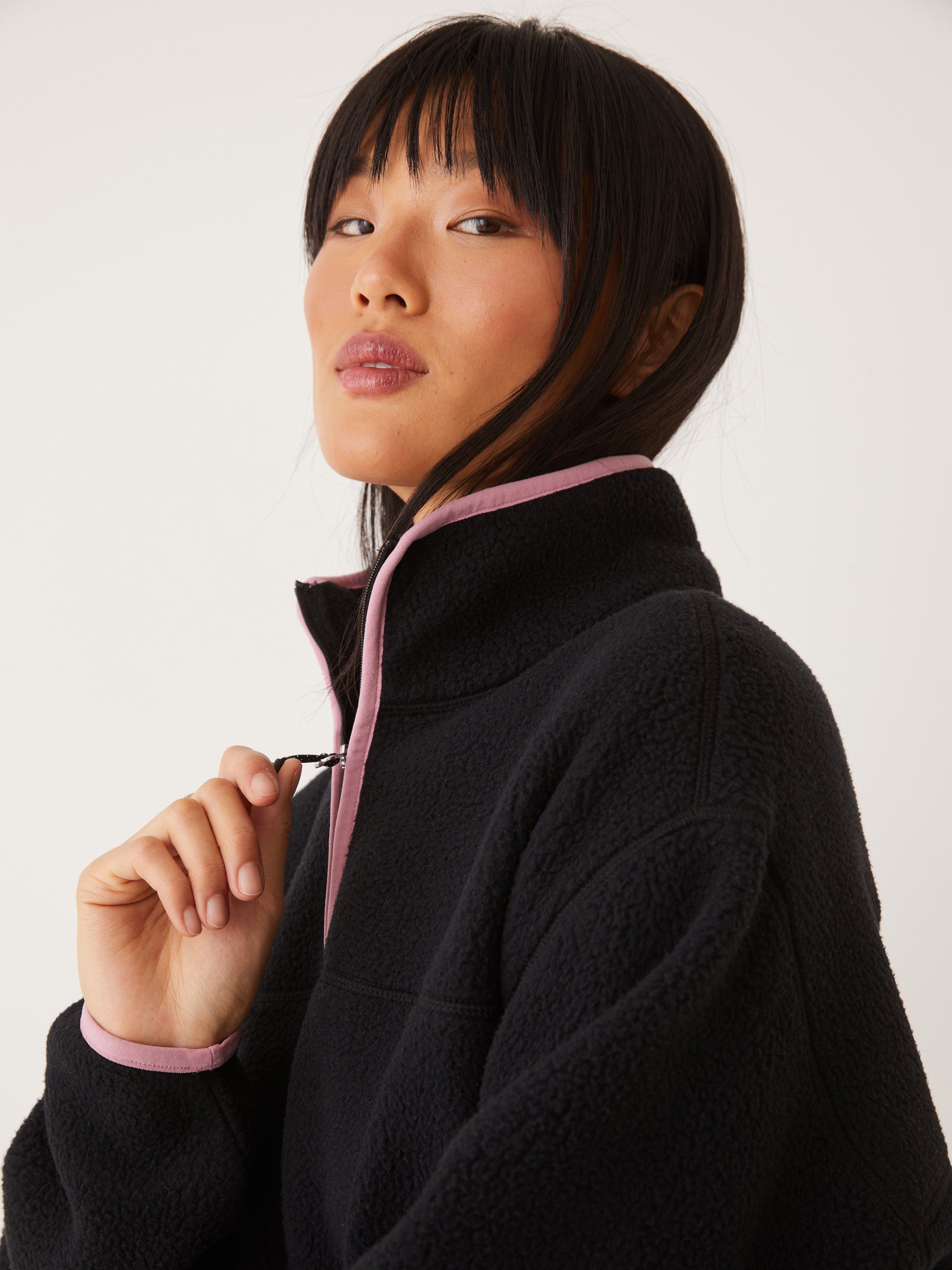 The Polar Fleece Pullover in Black sold by Frank & Oak product image thumbnail 2