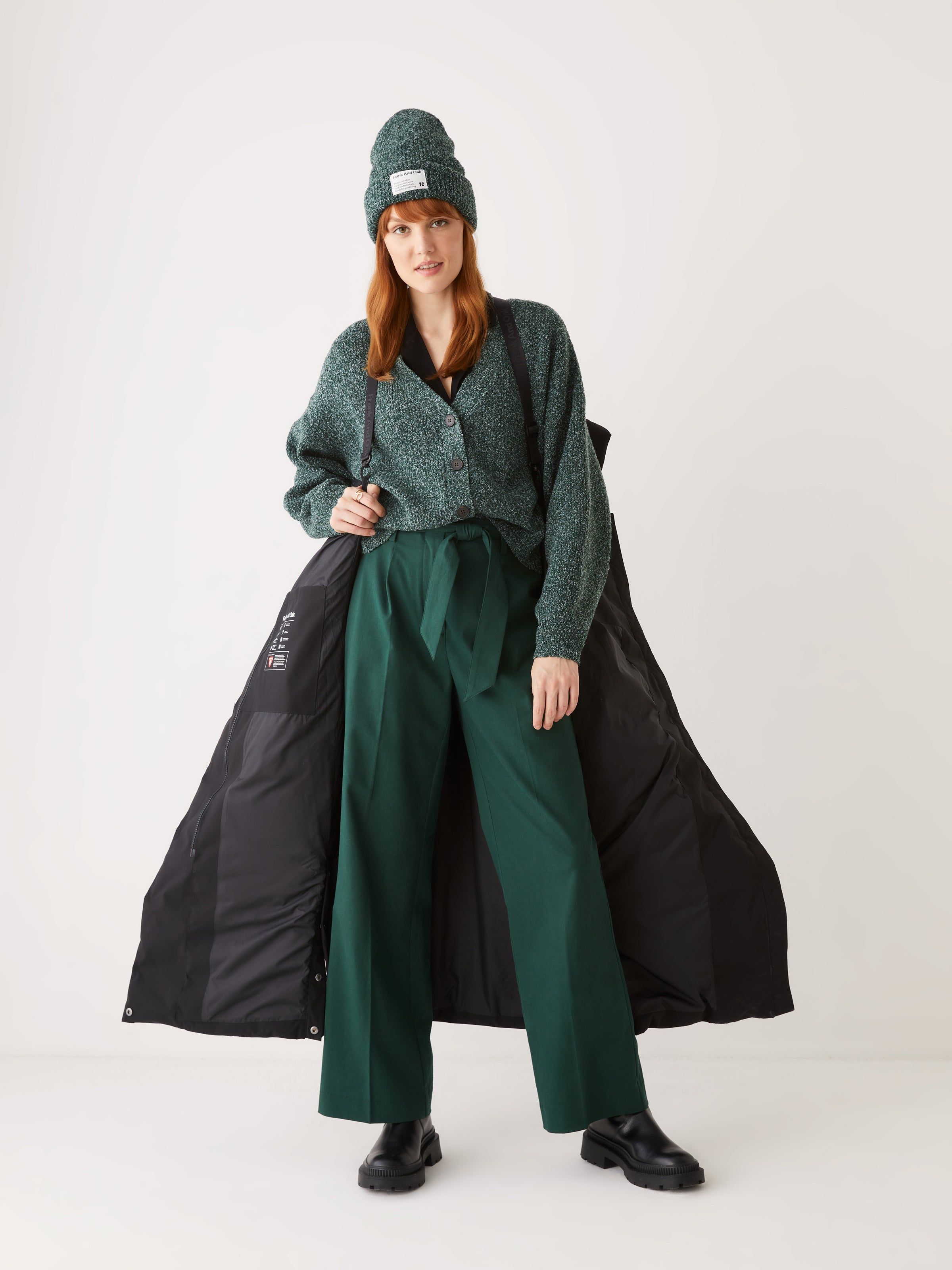 The Highland Long Puffer Coat in Black sold by Frank & Oak product image thumbnail 5