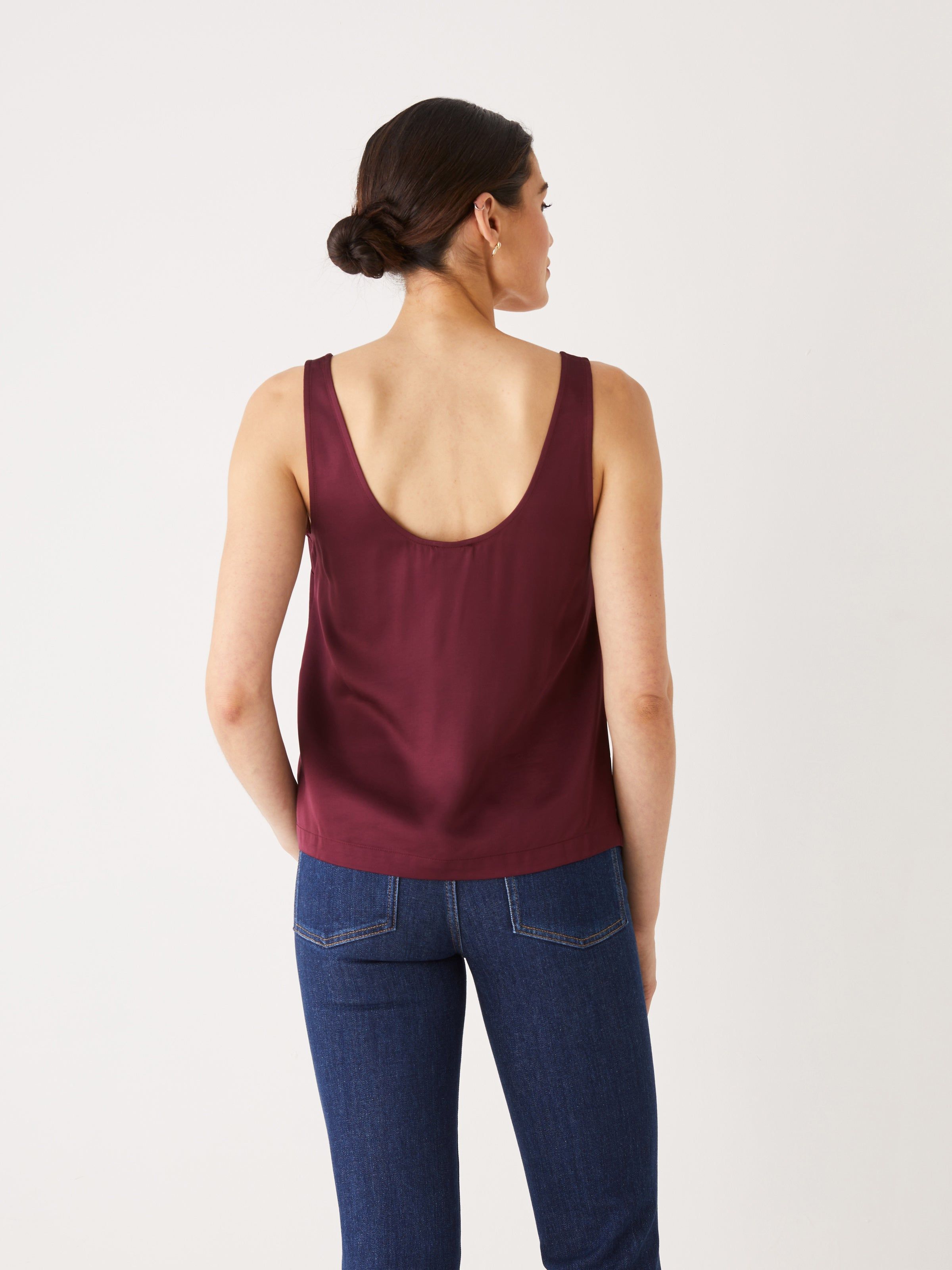 The Satin Camisole in Red Wine sold by Frank & Oak product image thumbnail 2