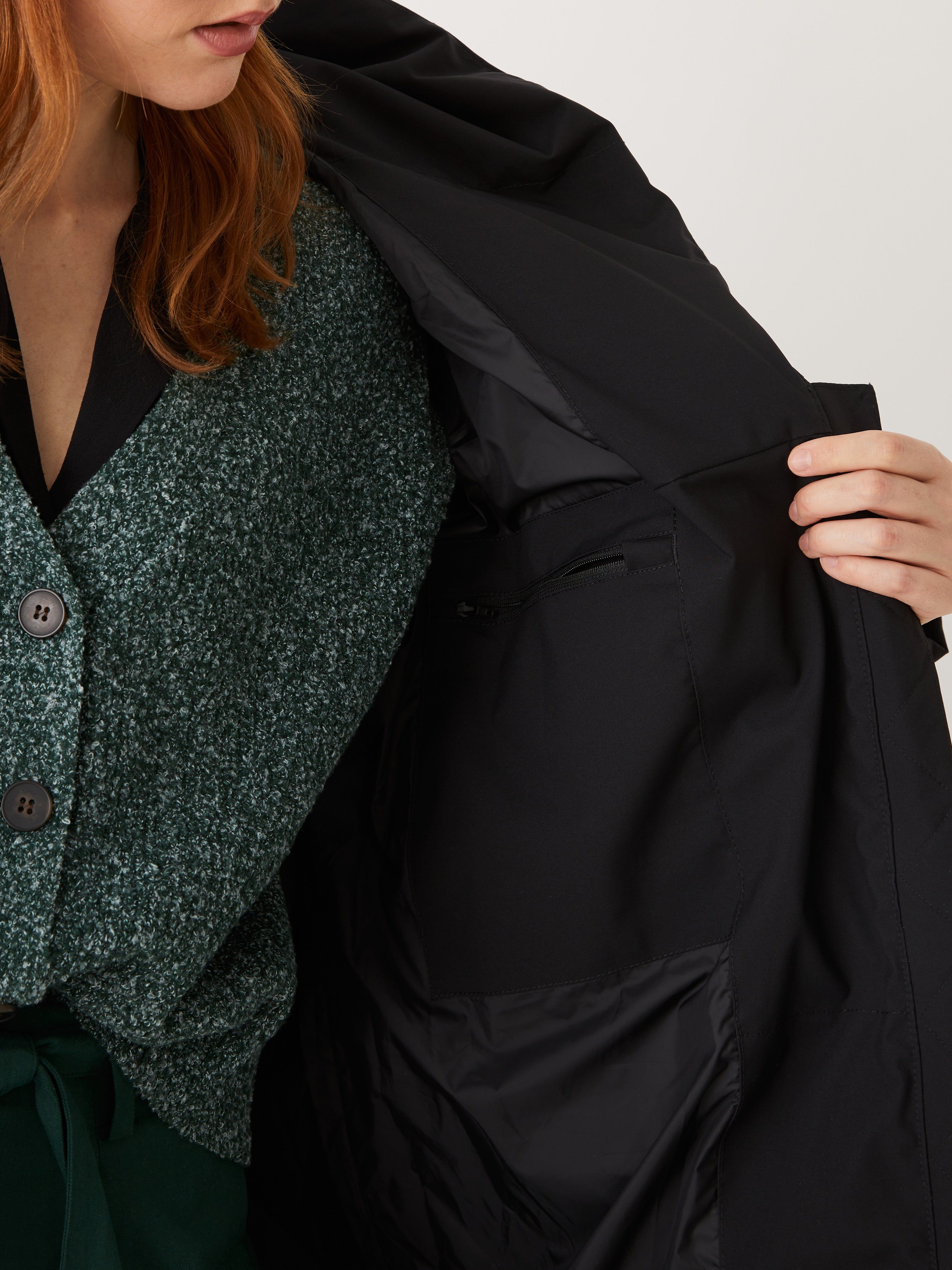 The Highland Long Puffer Coat in Black sold by Frank & Oak product image thumbnail 8