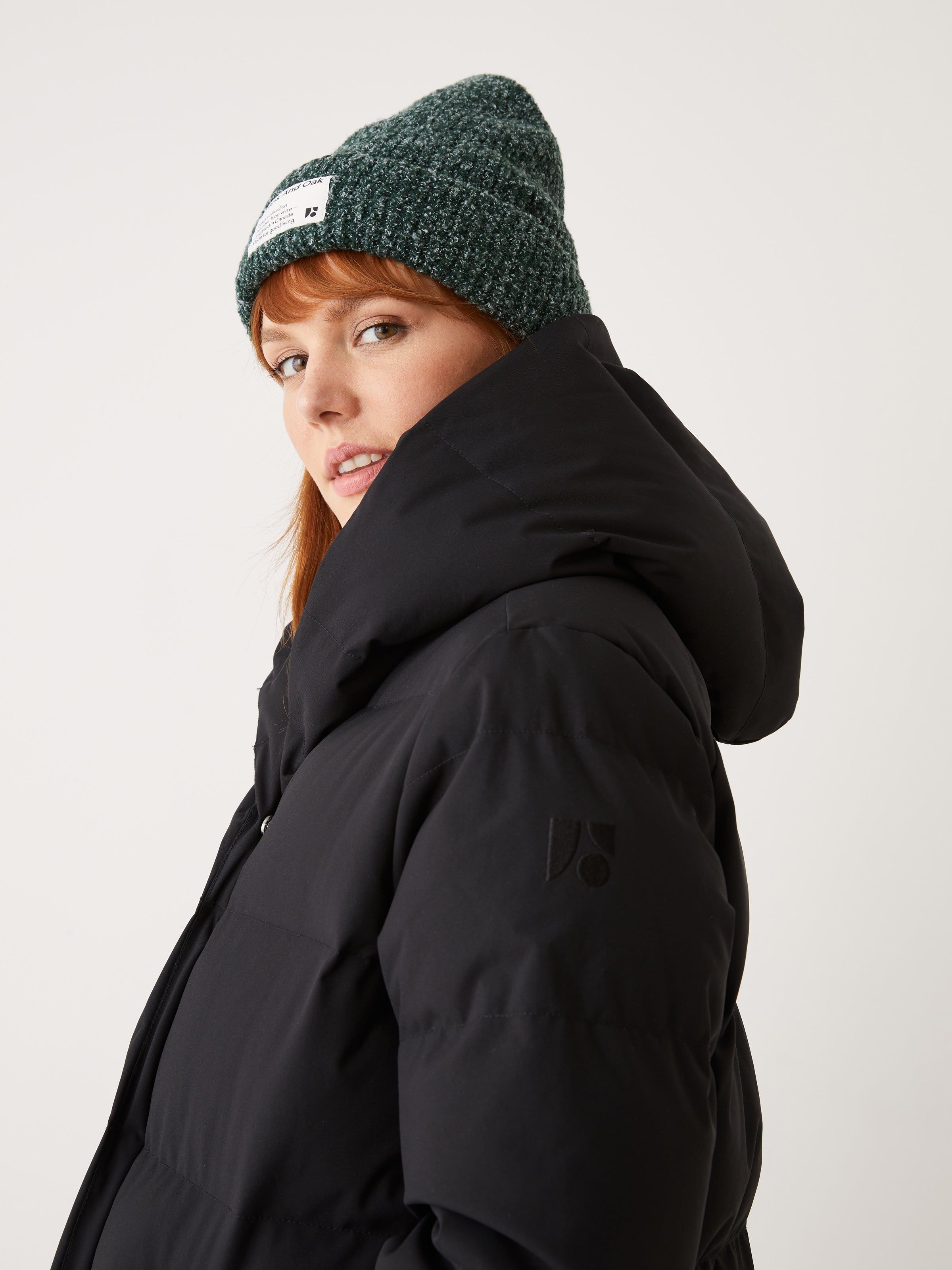 The Highland Long Puffer Coat in Black sold by Frank & Oak product image thumbnail 7