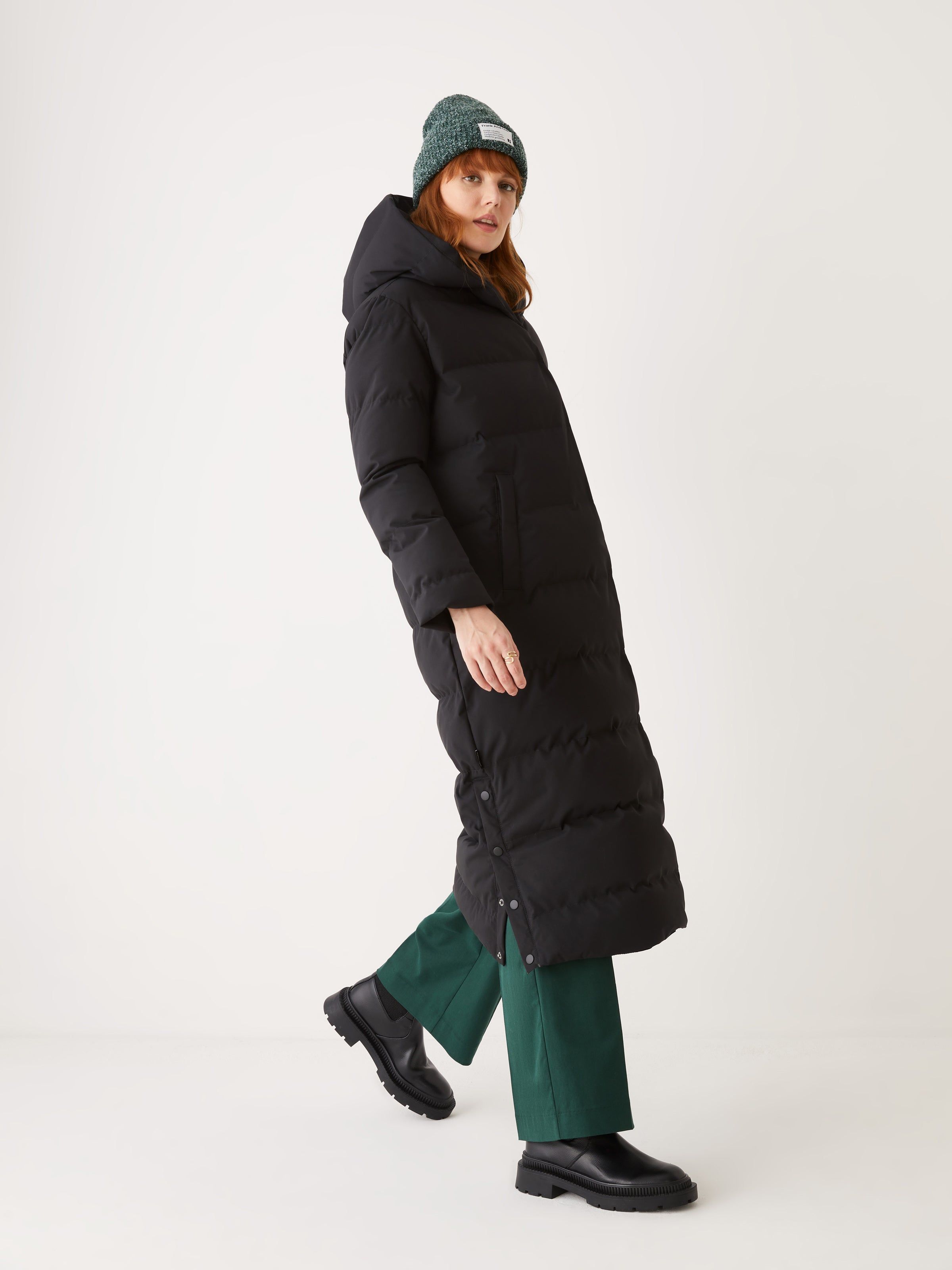The Highland Long Puffer Coat in Black sold by Frank & Oak product image thumbnail 6