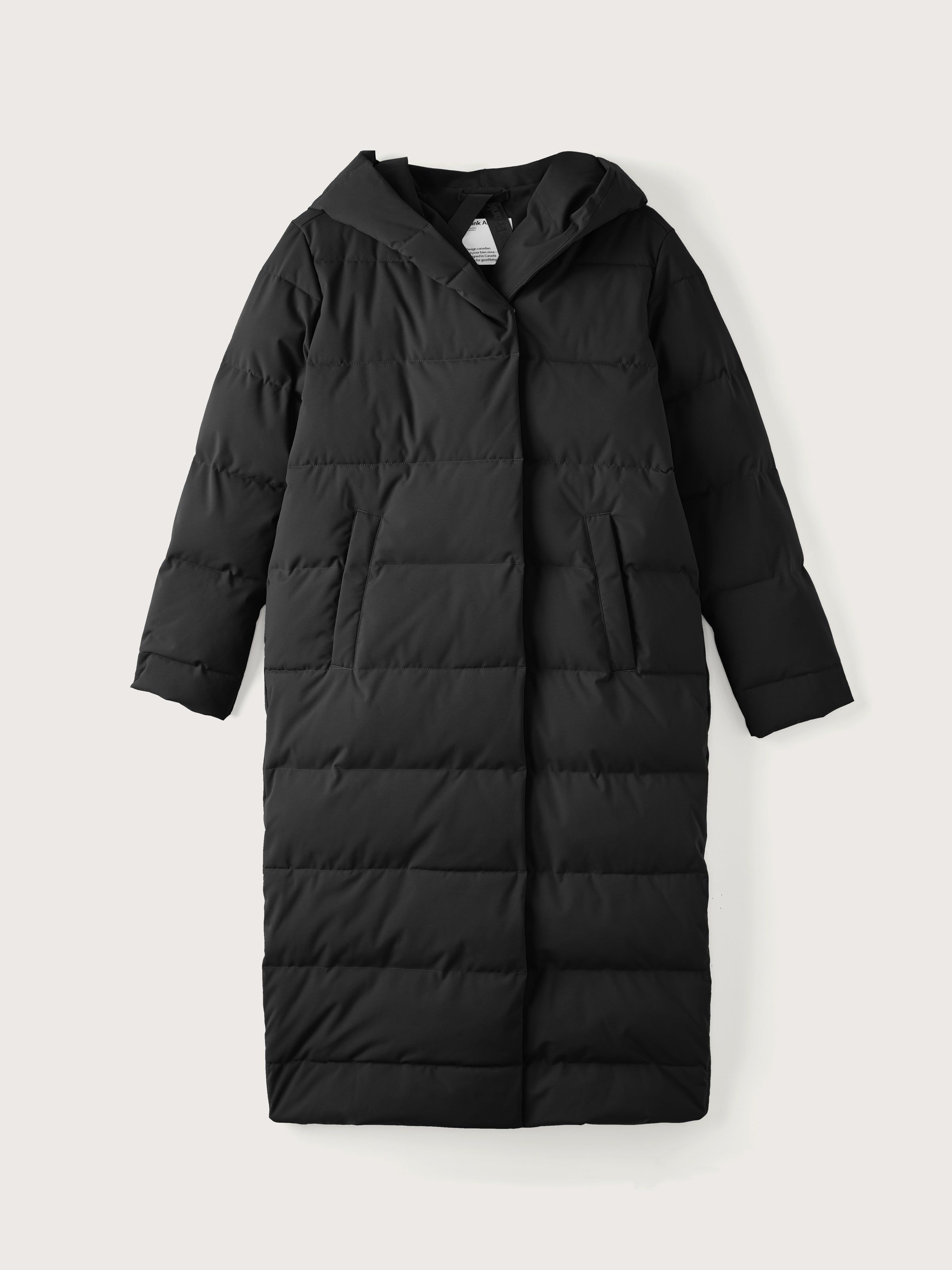 The Highland Long Puffer Coat in Black sold by Frank & Oak product image thumbnail 10