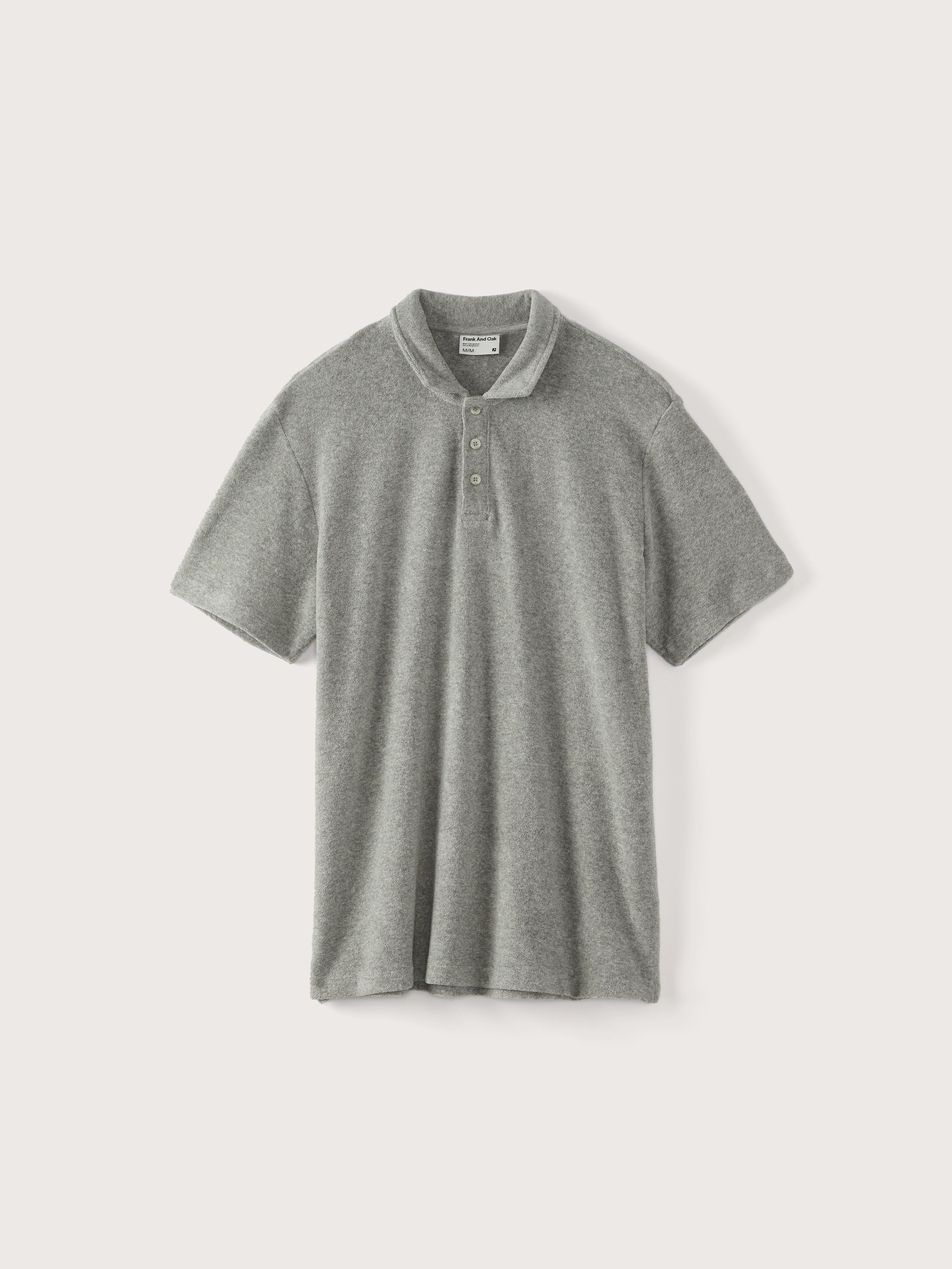 The Terry Cloth Polo Shirt in Vintage Grey sold by Frank & Oak product image thumbnail 4