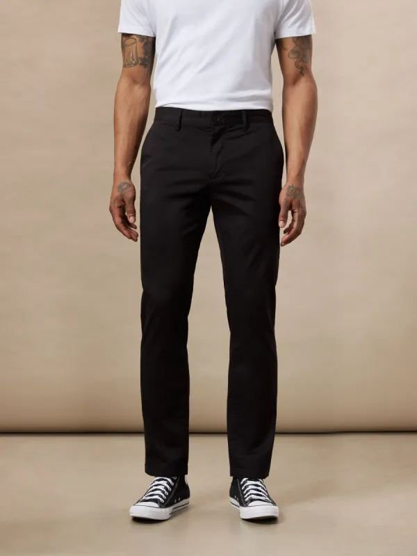 The Brunswick Slim Chino Pant in Black sold by Frank & Oak
