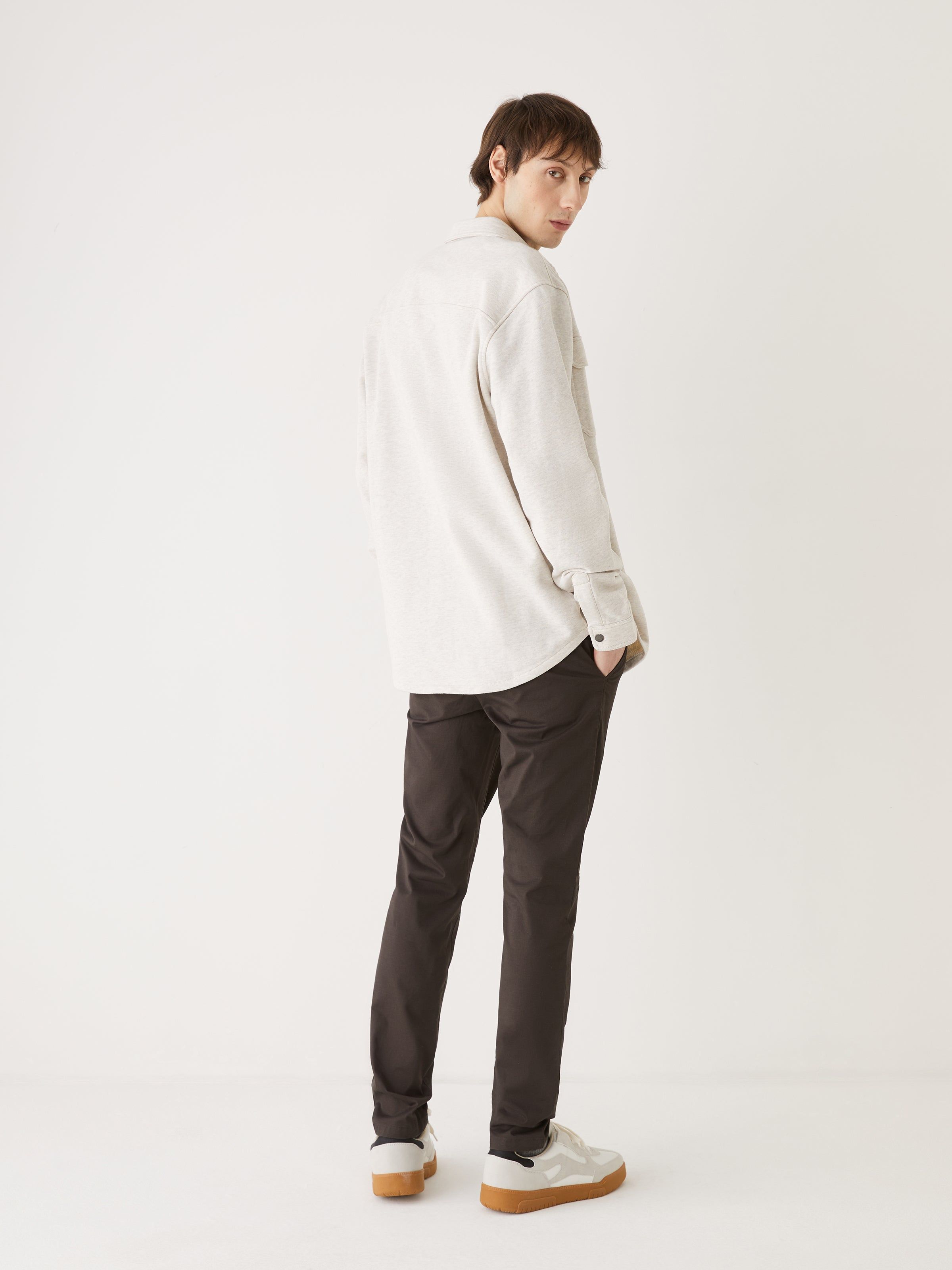 The French Terry Overshirt in White sold by Frank & Oak product image thumbnail 4