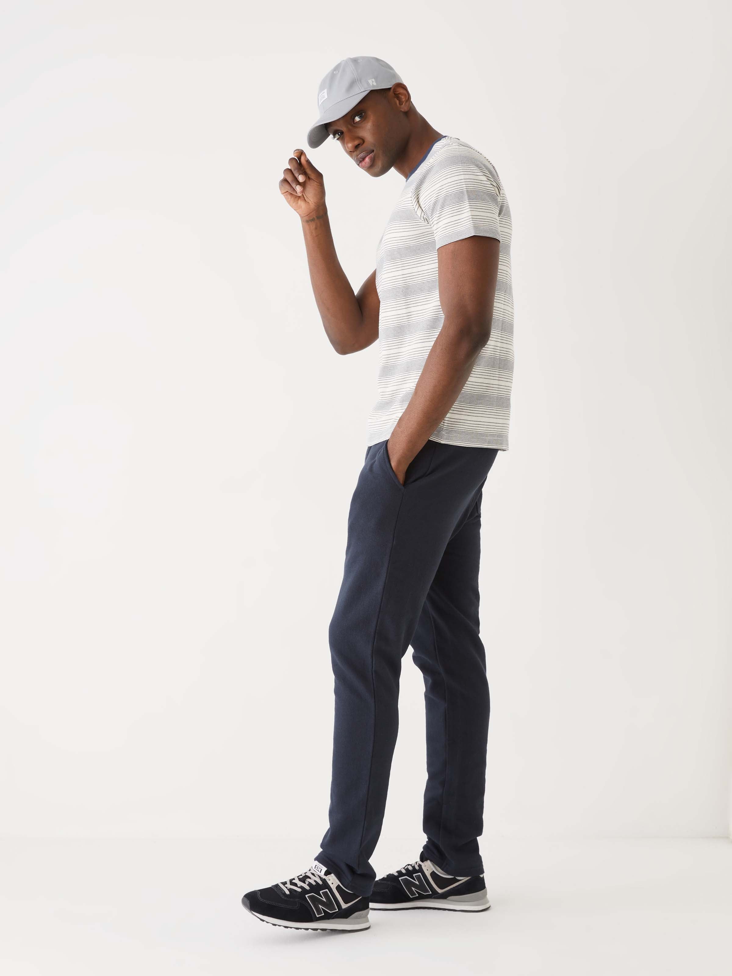 The Striped Pique T-Shirt in Indigo sold by Frank & Oak product image thumbnail 2