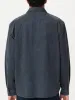 The Light Corduroy Shirt in Ash Blue sold by Frank & Oak