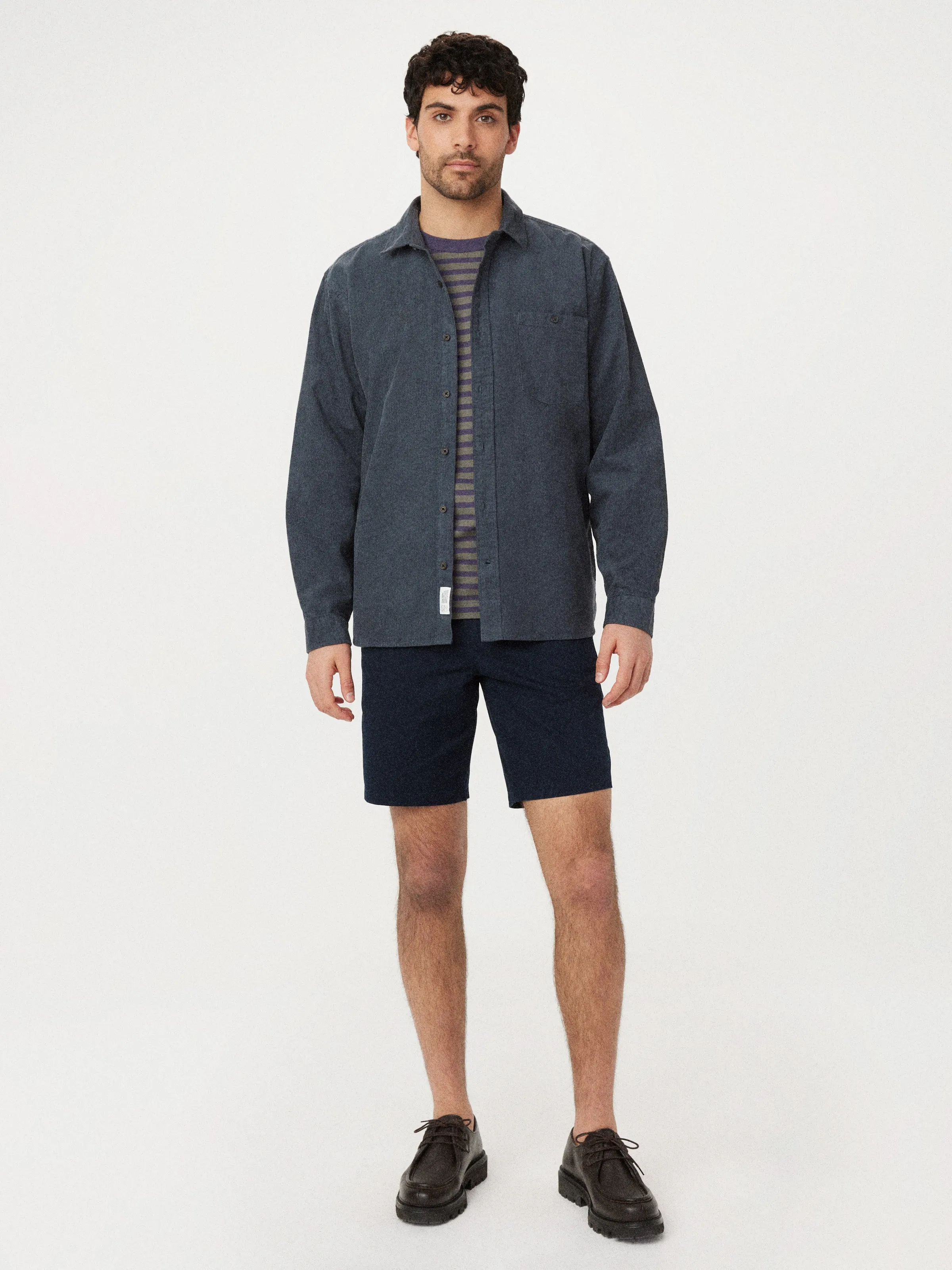 The Light Corduroy Shirt in Ash Blue sold by Frank & Oak product image thumbnail 5