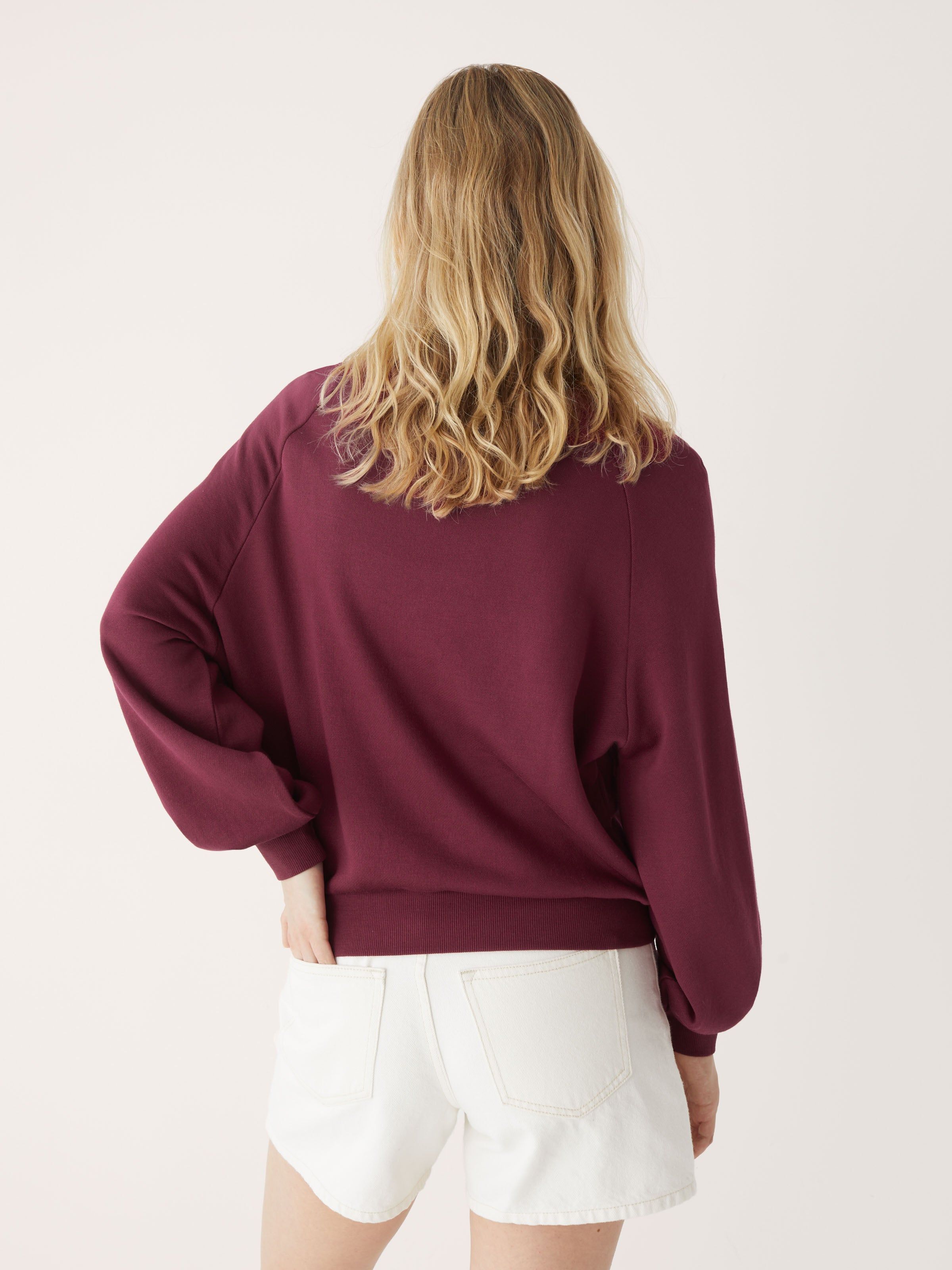 The French Terry Crewneck in Cherry sold by Frank & Oak product image thumbnail 4