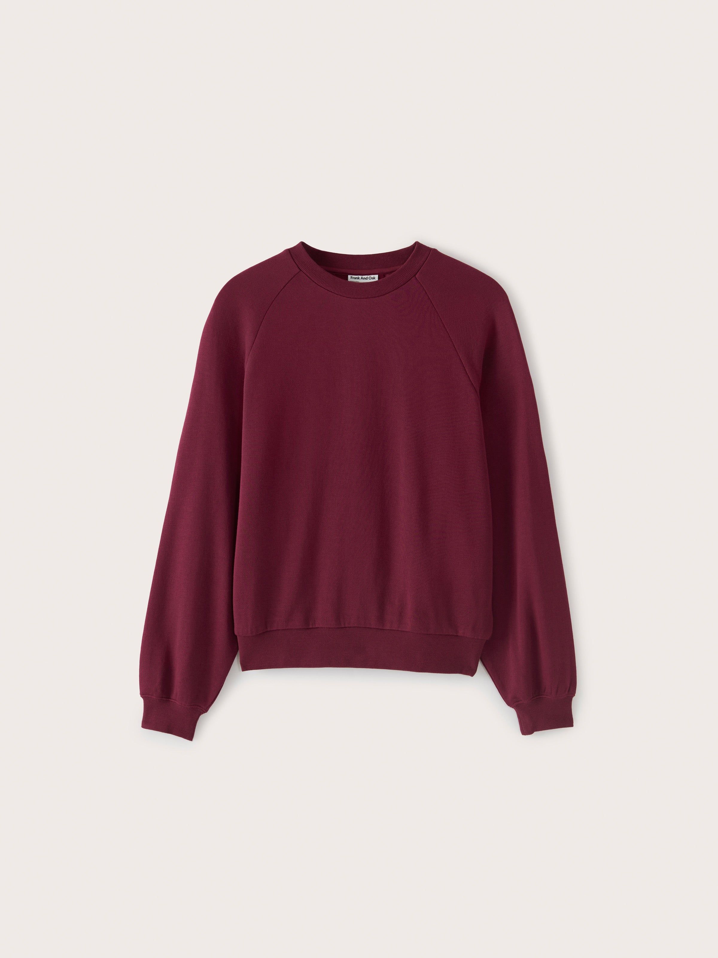 The French Terry Crewneck in Cherry sold by Frank & Oak product image thumbnail 6