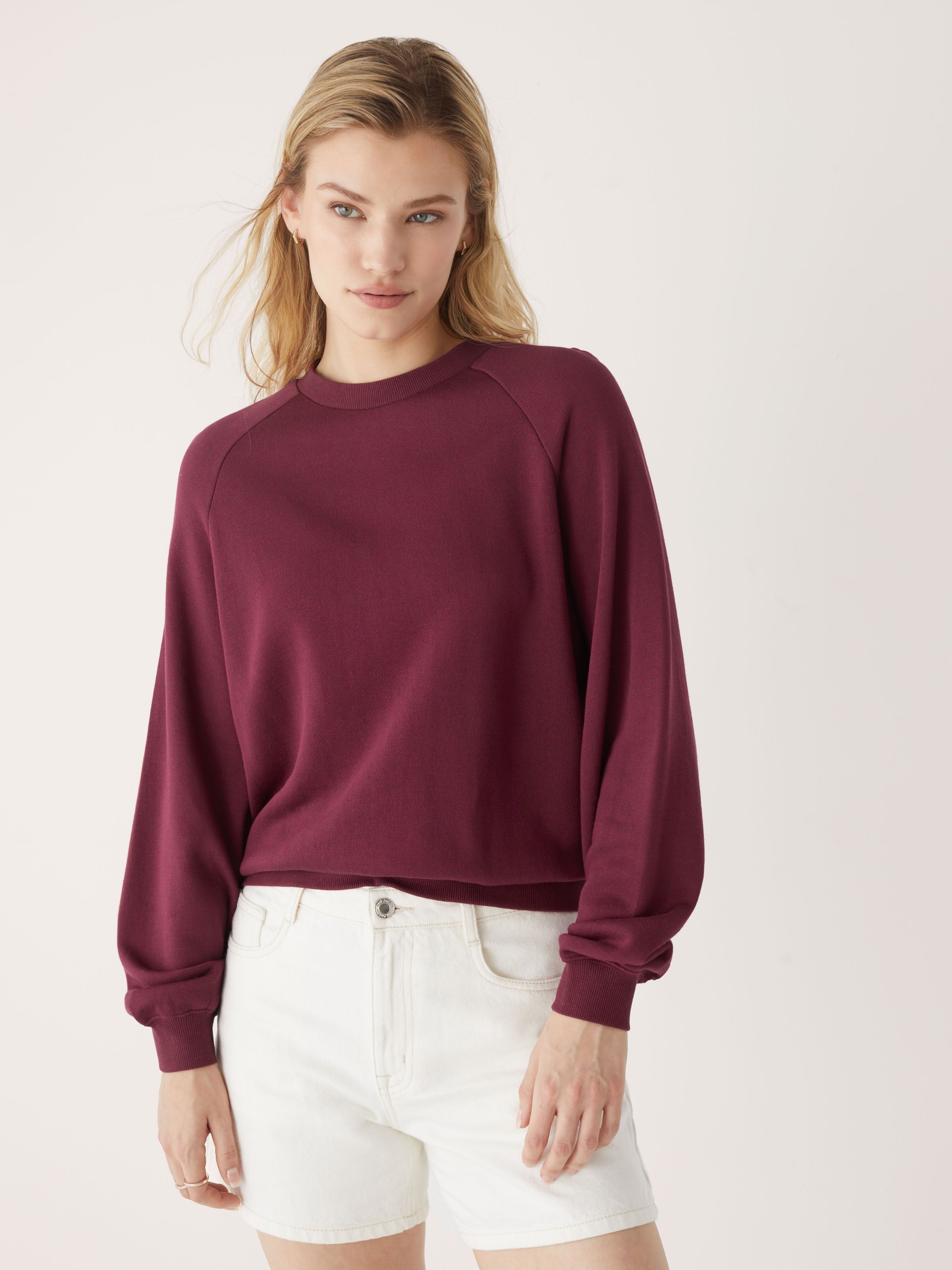 The French Terry Crewneck in Cherry sold by Frank & Oak product image thumbnail 5