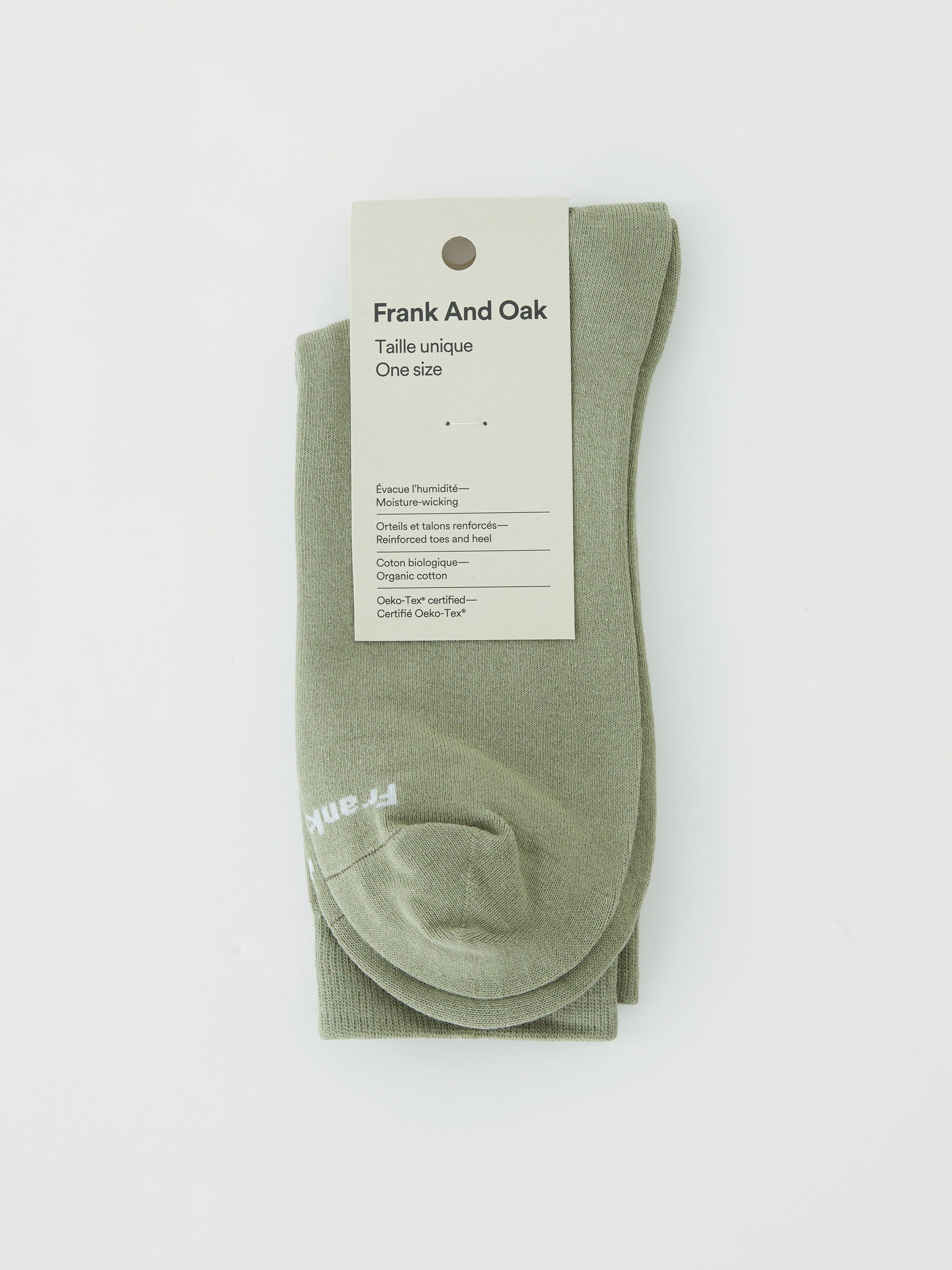 The Calf-Length Socks in Oil Green sold by Frank & Oak product image thumbnail 3