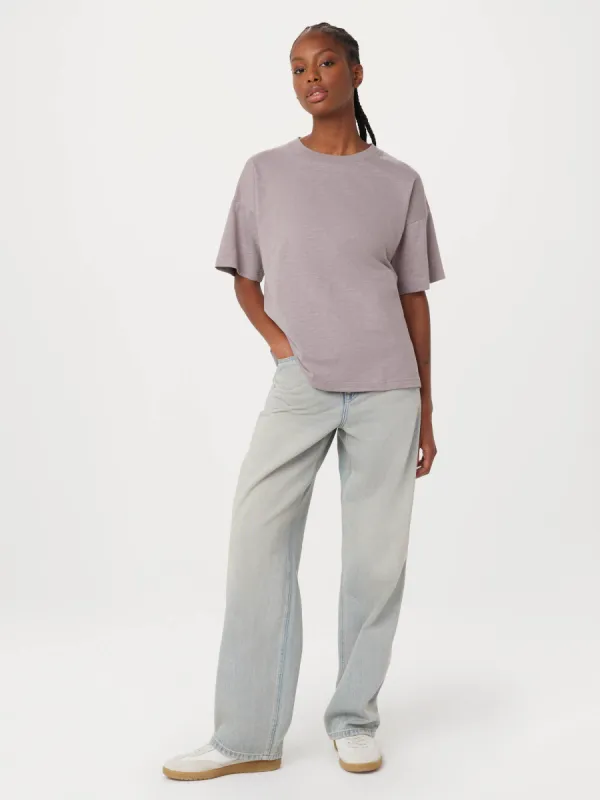 The Drop Shoulder Loose T-Shirt in Earl Grey sold by Frank & Oak