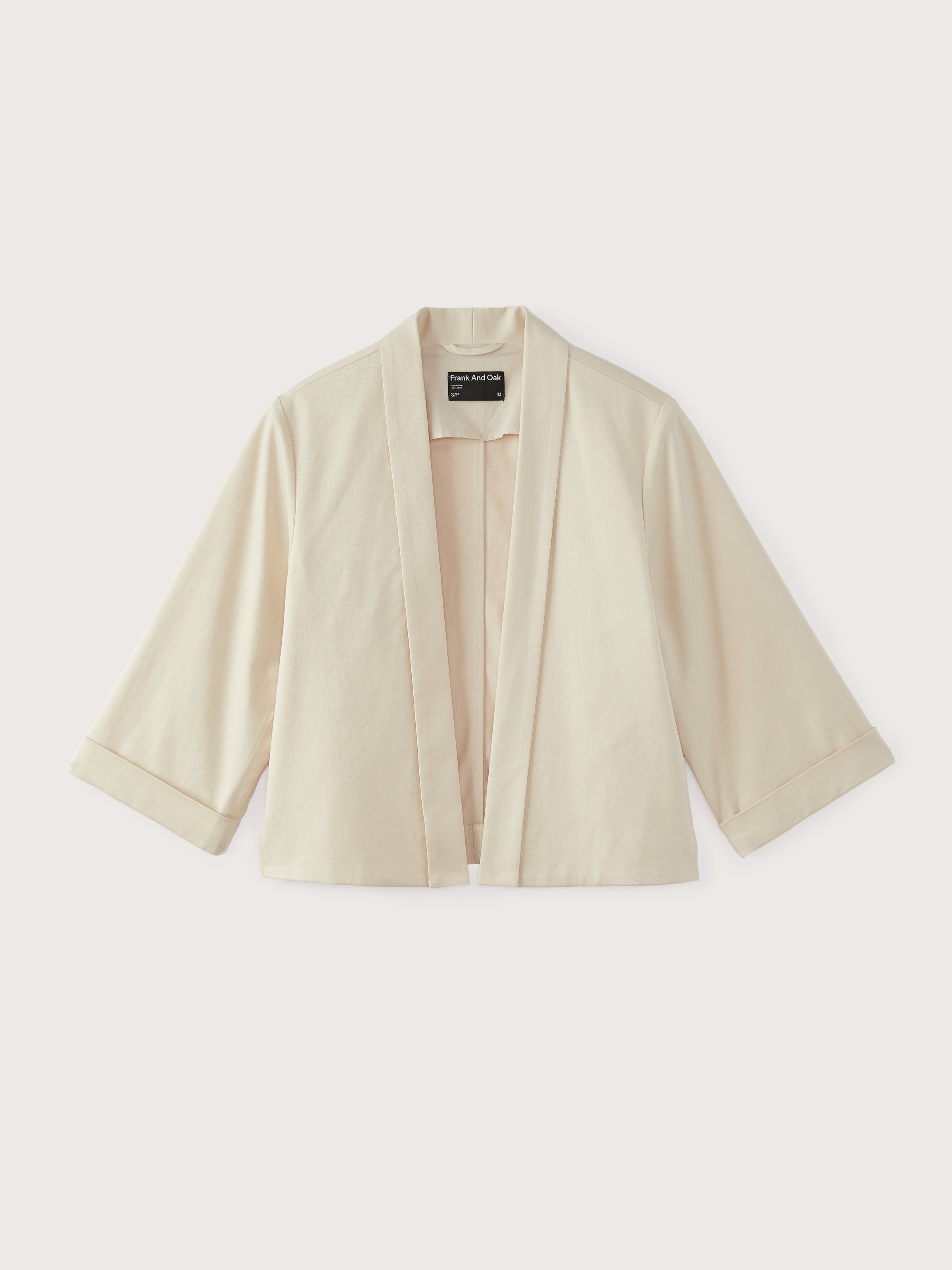 The Cropped Overpiece in Beige sold by Frank & Oak product image thumbnail 5