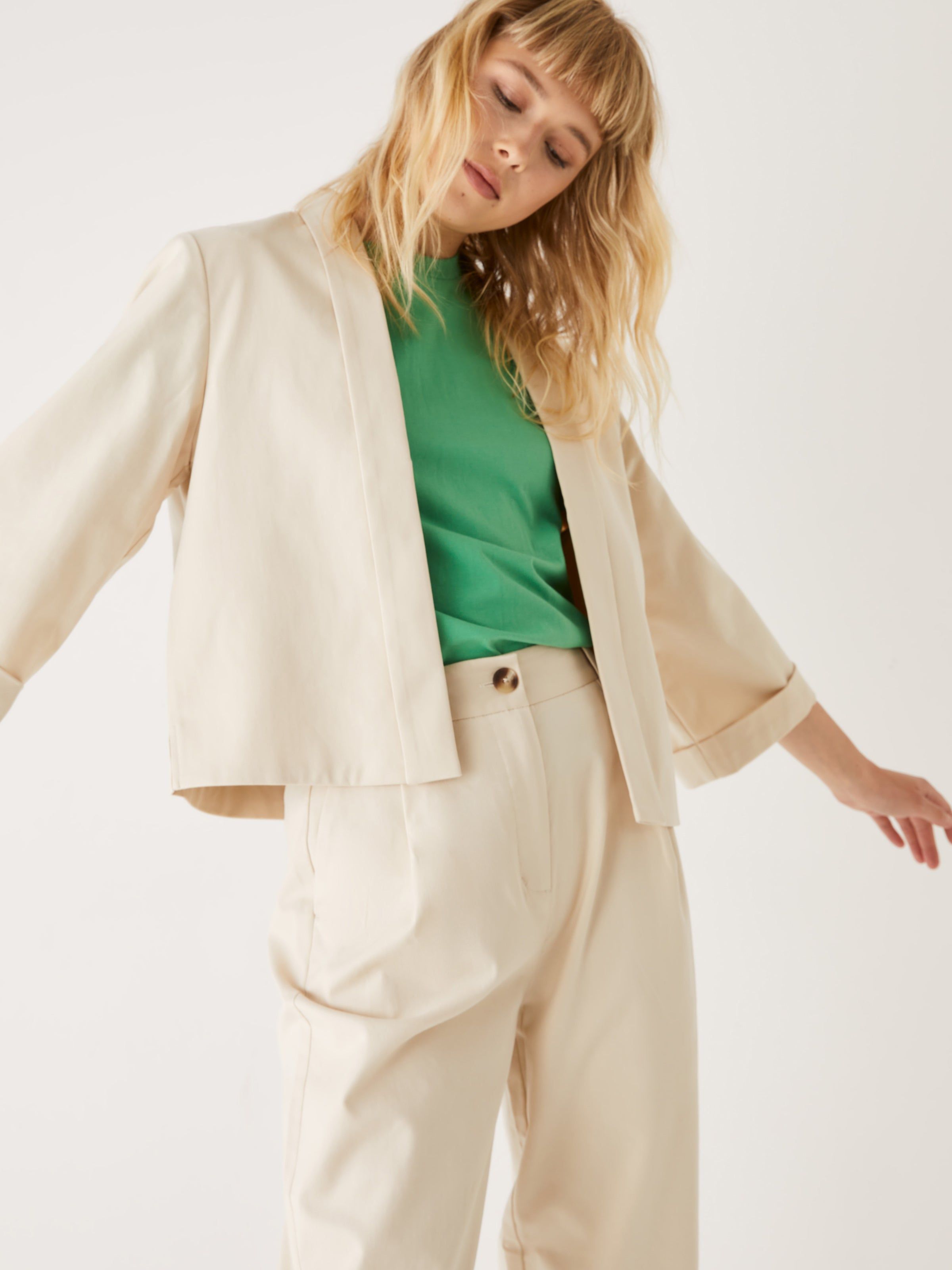 The Cropped Overpiece in Beige sold by Frank & Oak product image thumbnail 2