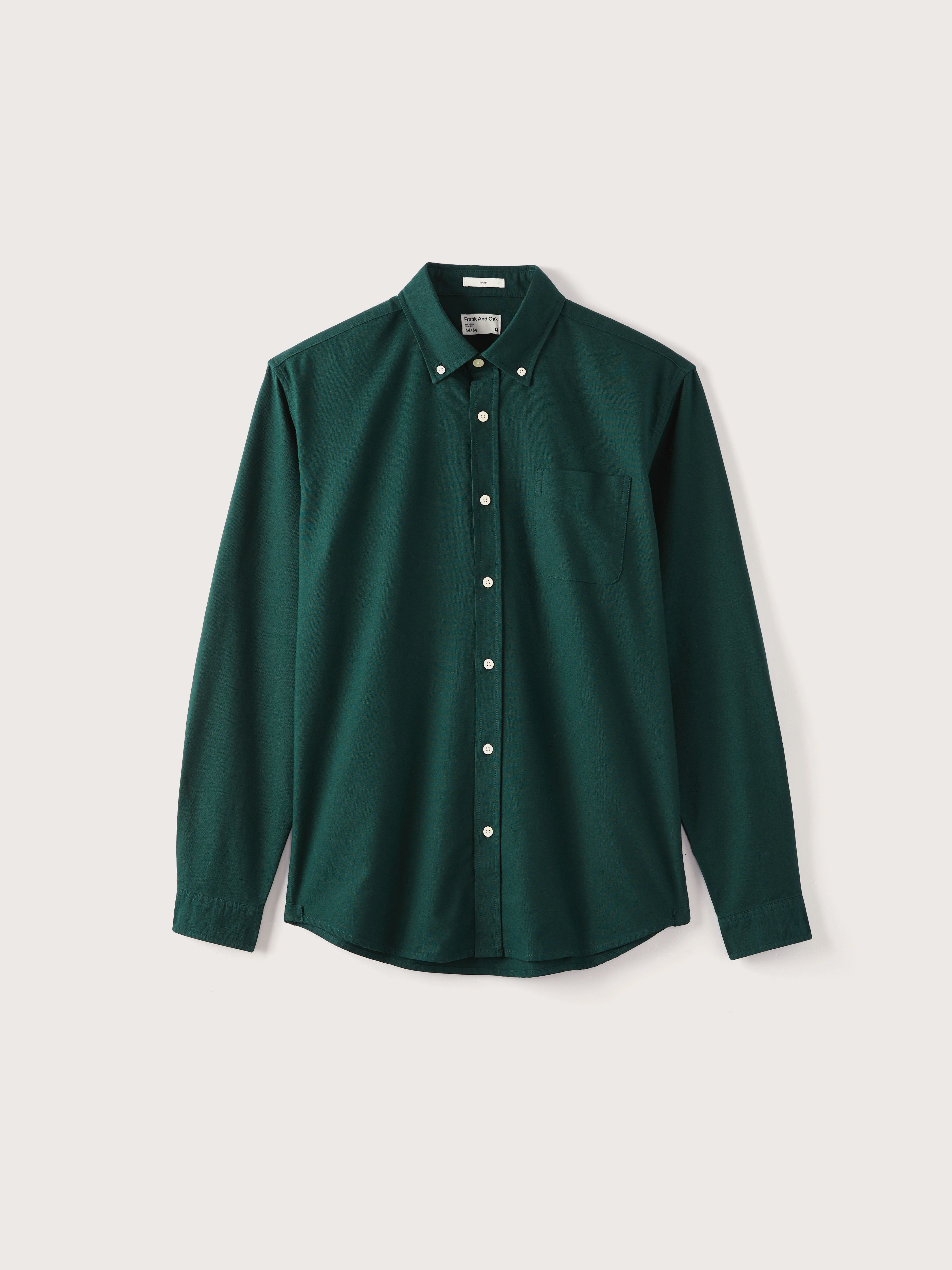 The Jasper Oxford Shirt in Pine Grove sold by Frank & Oak product image thumbnail 5