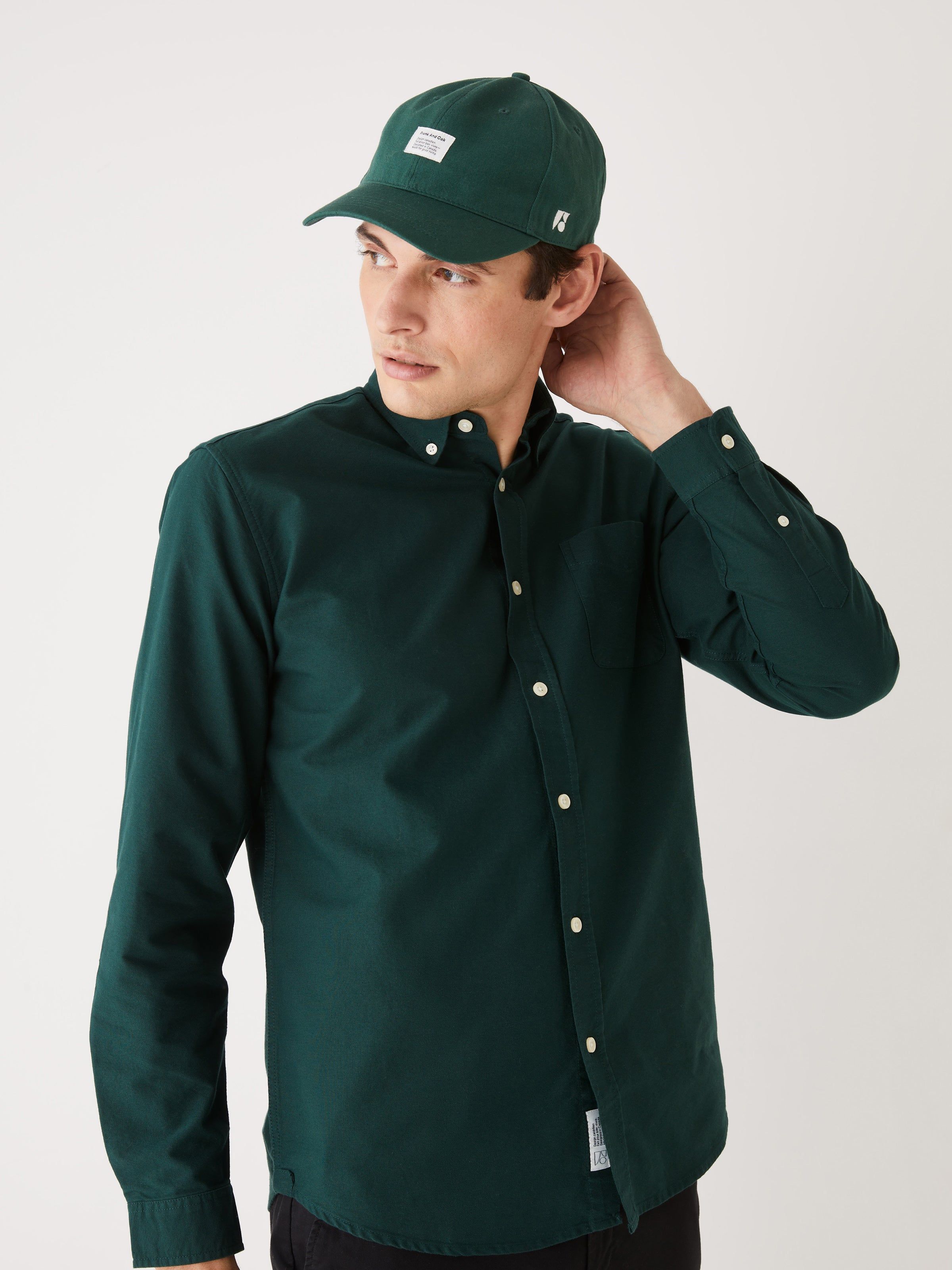 The Jasper Oxford Shirt in Pine Grove sold by Frank & Oak product image thumbnail 2
