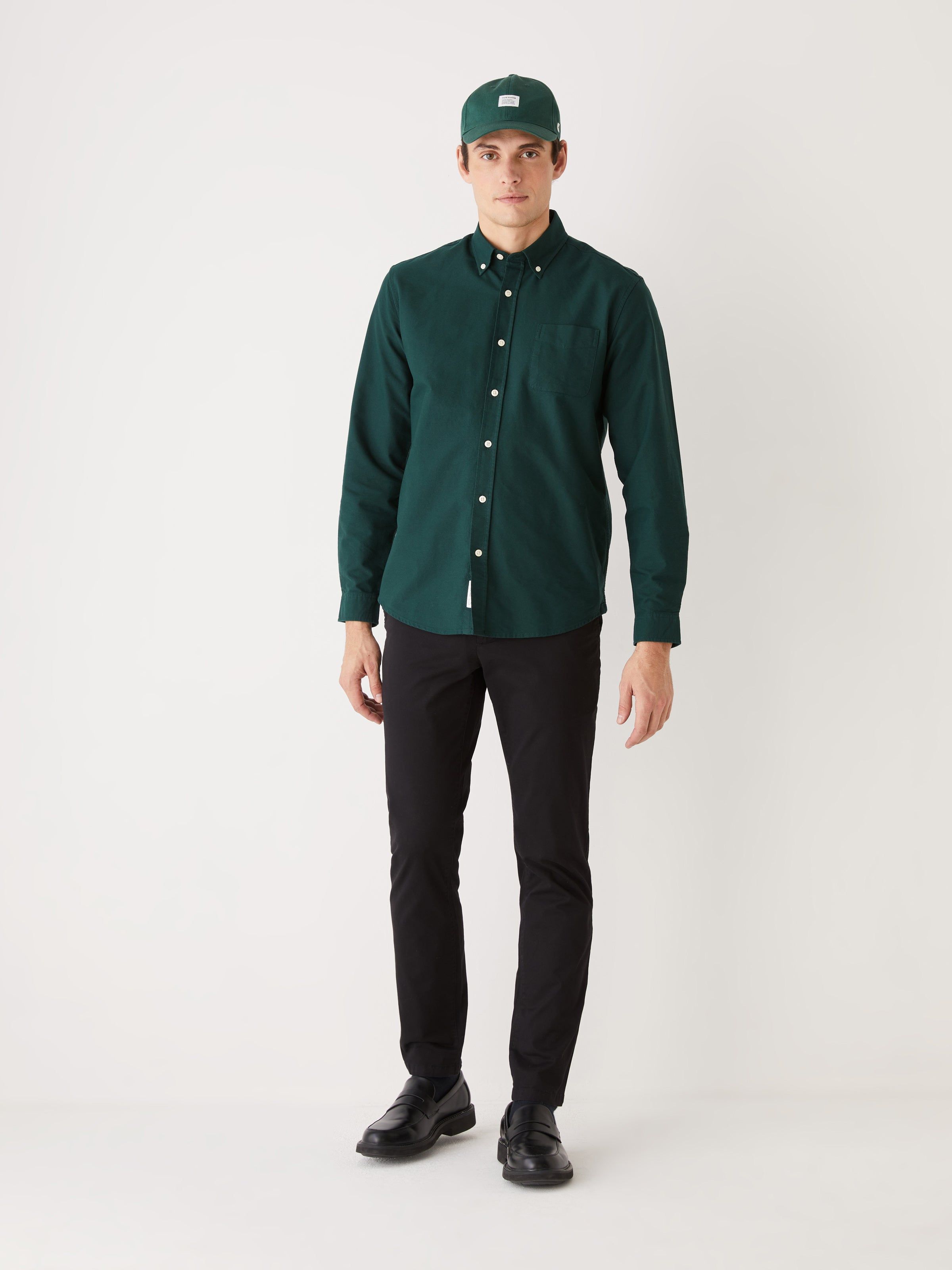 The Jasper Oxford Shirt in Pine Grove sold by Frank & Oak product image thumbnail 4