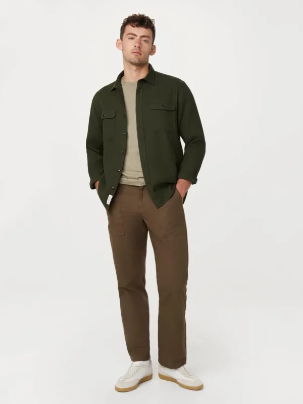 The Waffle Knit Shirt in Rosin sold by Frank & Oak
