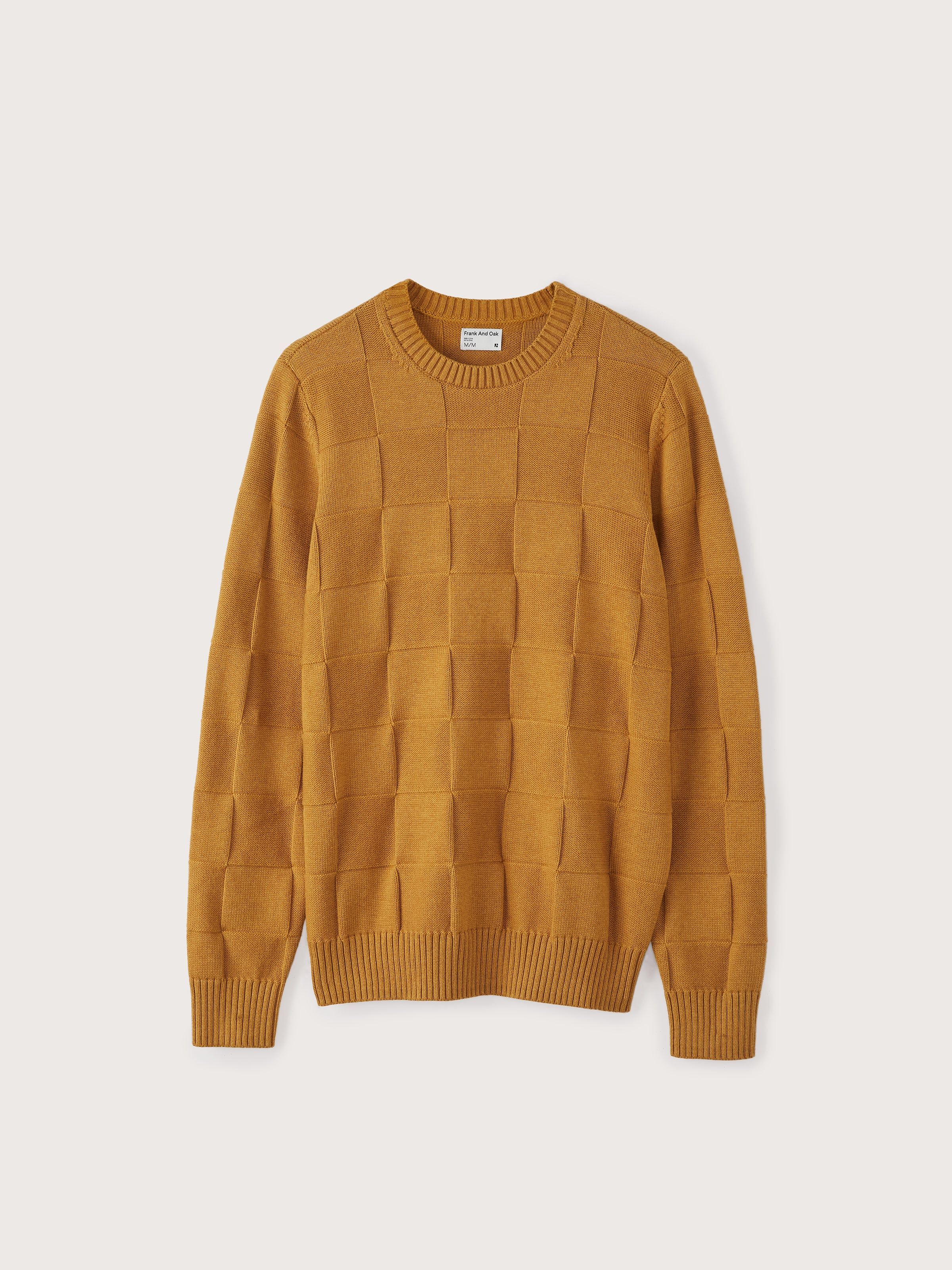 The Checkered Sweater in Mustard sold by Frank & Oak product image thumbnail 6