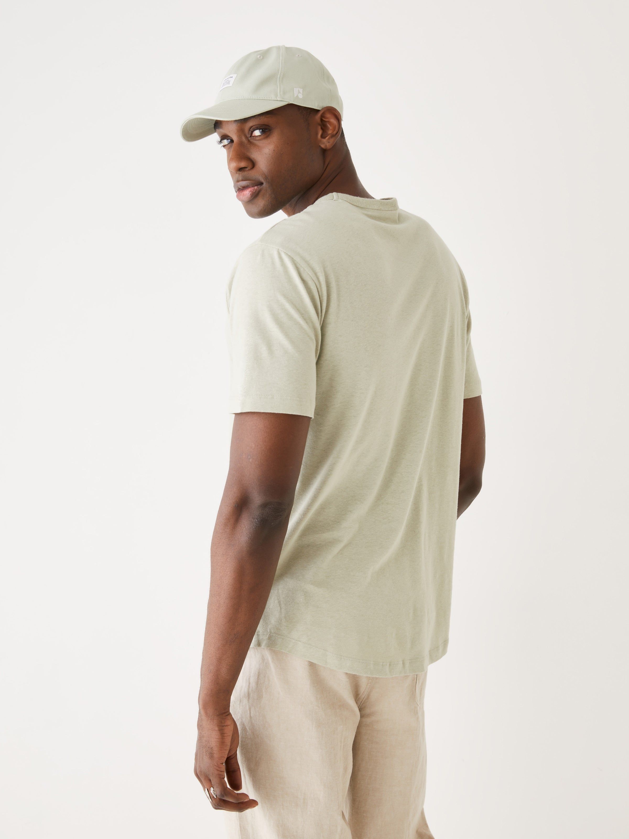 The Relaxed Fit Hemp T-Shirt in Green sold by Frank & Oak product image thumbnail 3