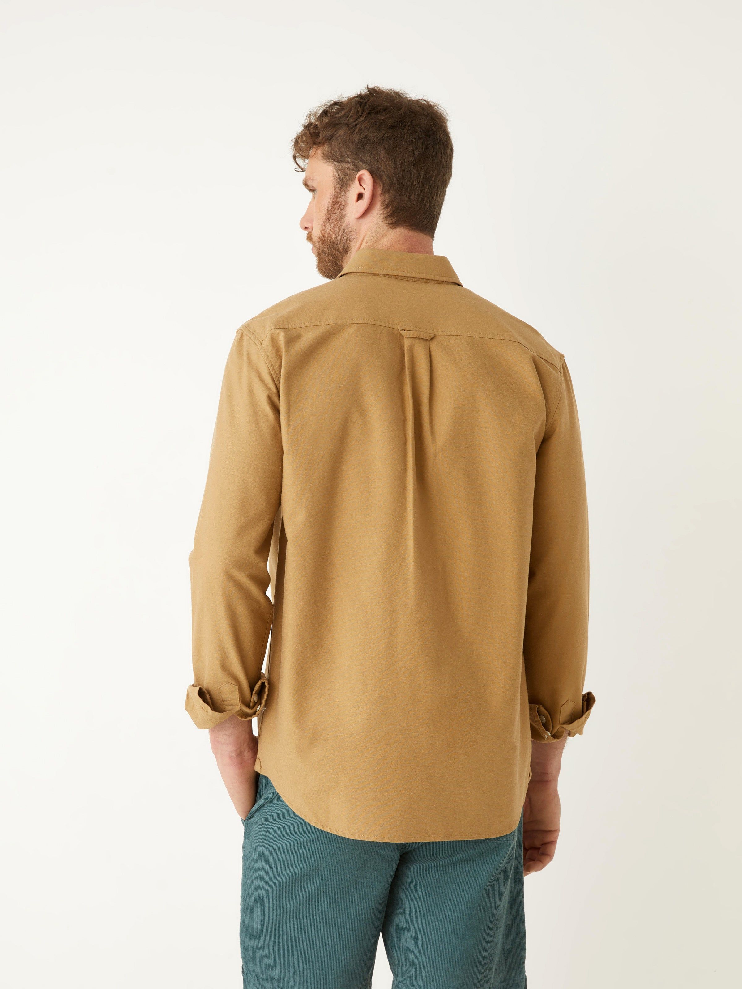 The Jasper Oxford Shirt in Kelp Brown sold by Frank & Oak product image thumbnail 4