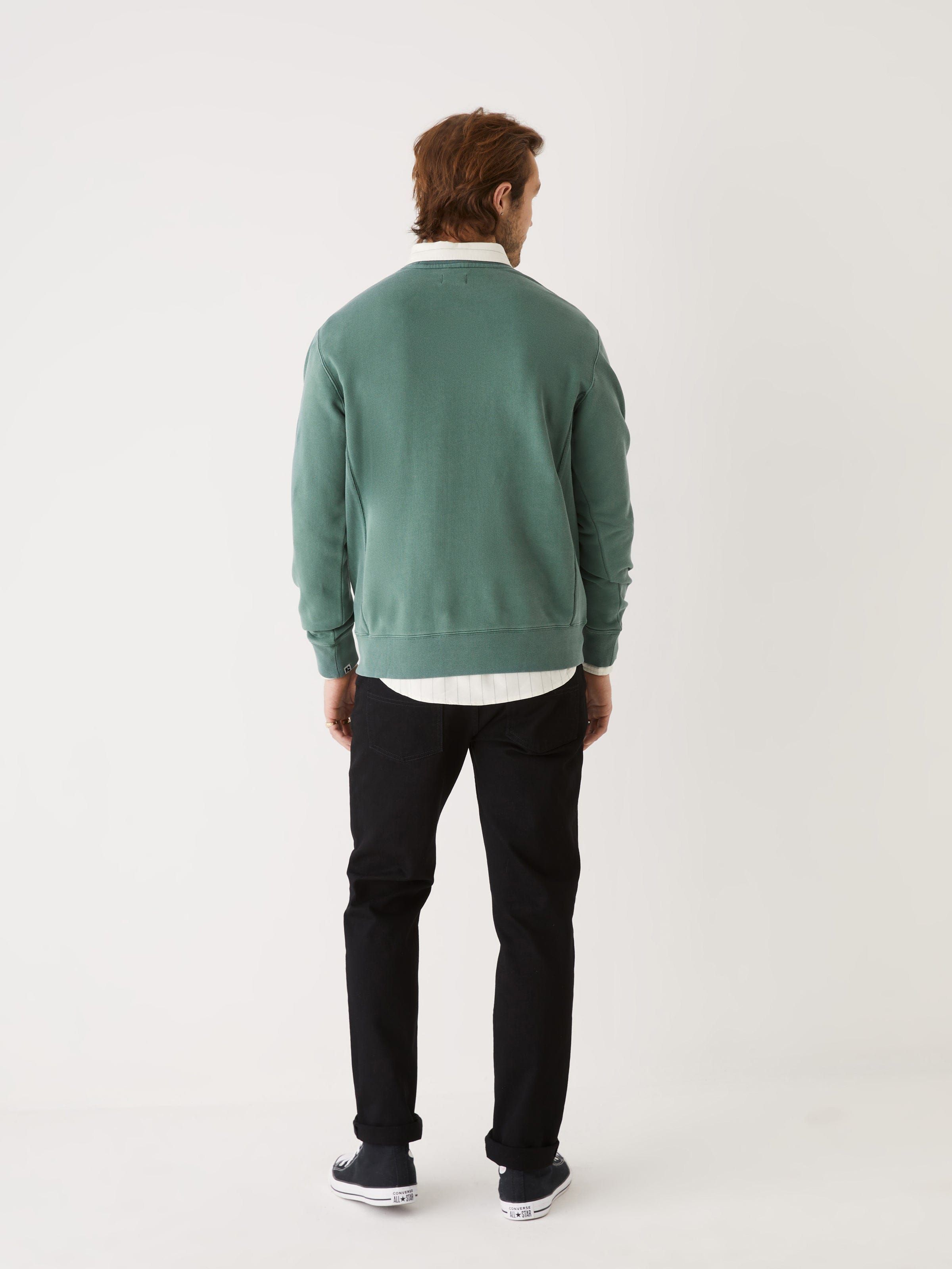 The ‘76 Organic Cotton Sweatshirt in Green sold by Frank & Oak product image thumbnail 3