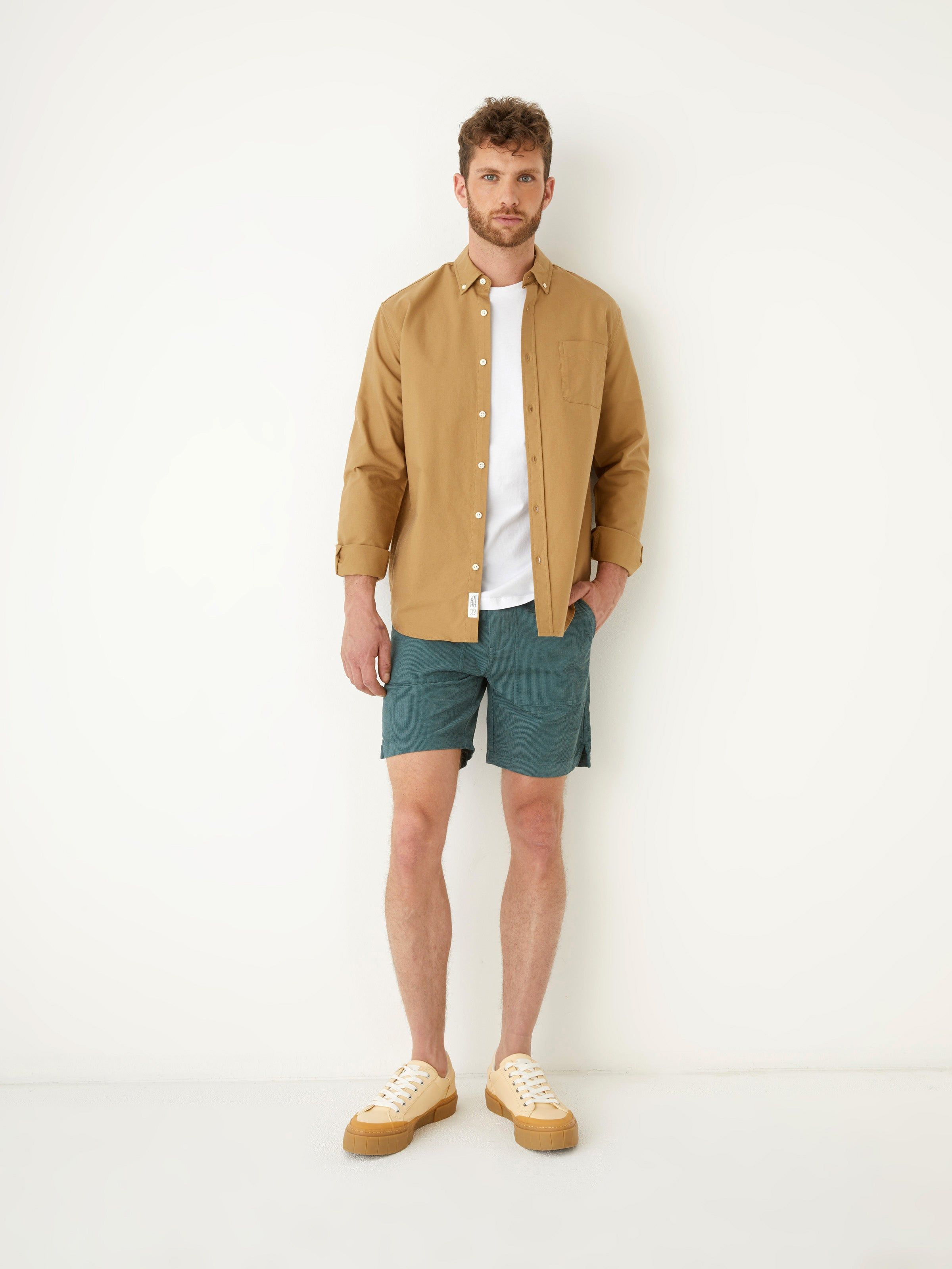 The Jasper Oxford Shirt in Kelp Brown sold by Frank & Oak product image thumbnail 2